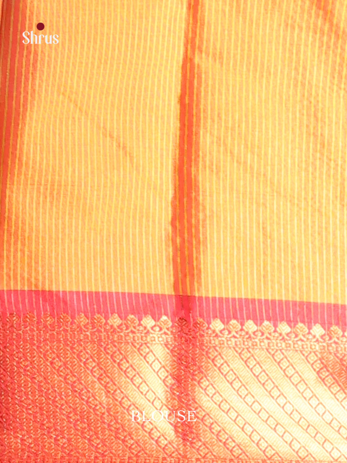 Pink & Orange - Semi Pochampally Saree - Shop on Shrus.com