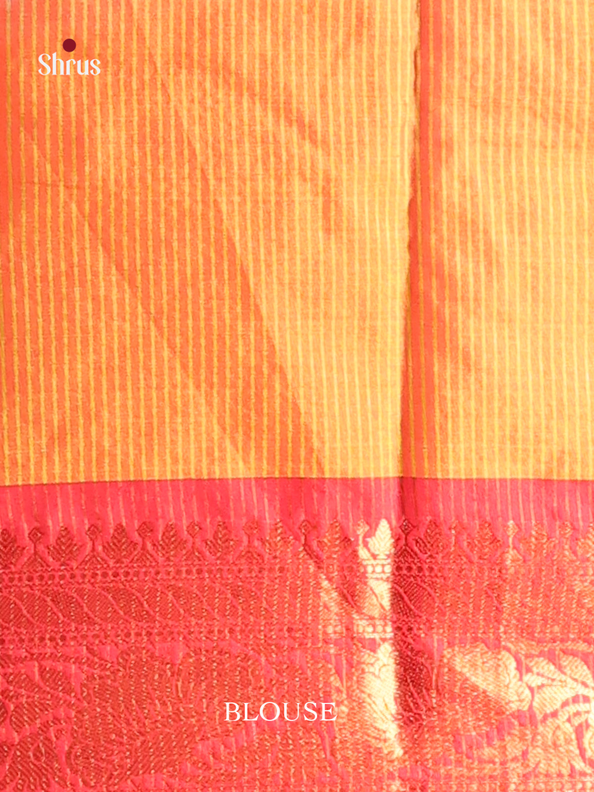 Pink & Orange - Semi Pochampally Saree - Shop on Shrus.com
