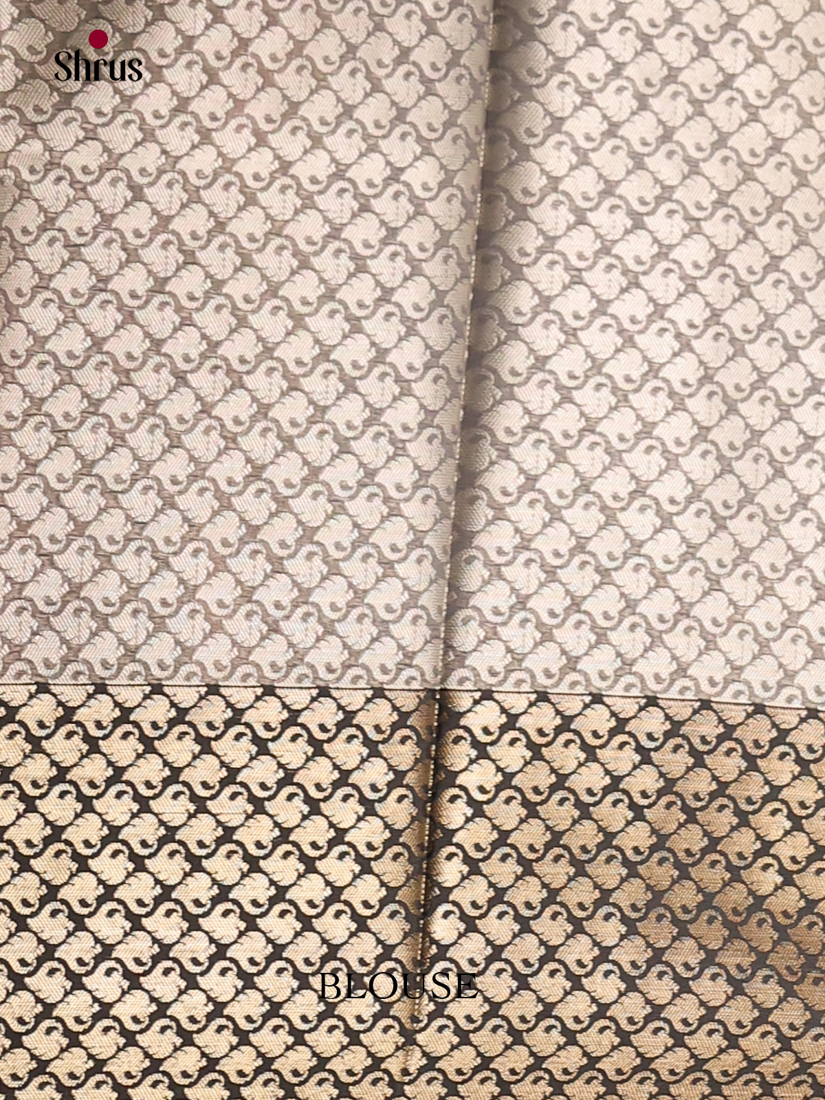 Grey & Black - Tanchoi Semi Silk Saree - Shop on Shrus.com