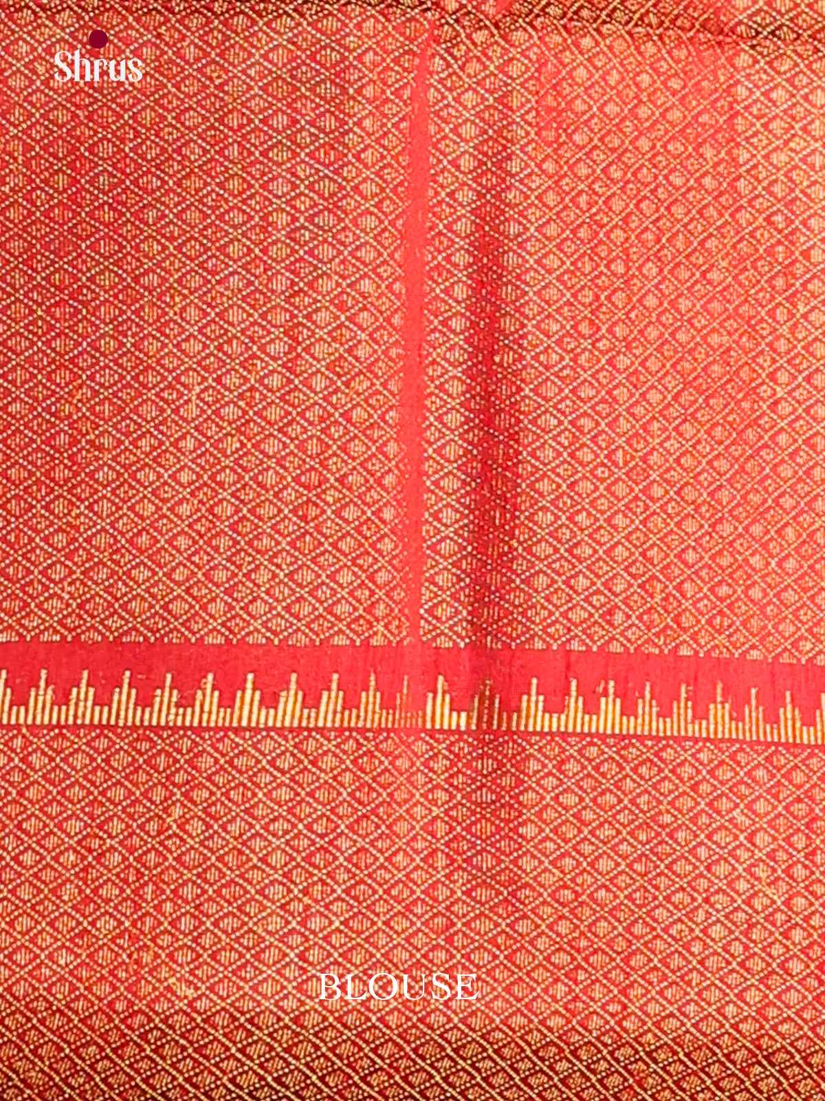 Green & Red - Semi Rawsilk Saree - Shop on Shrus.com