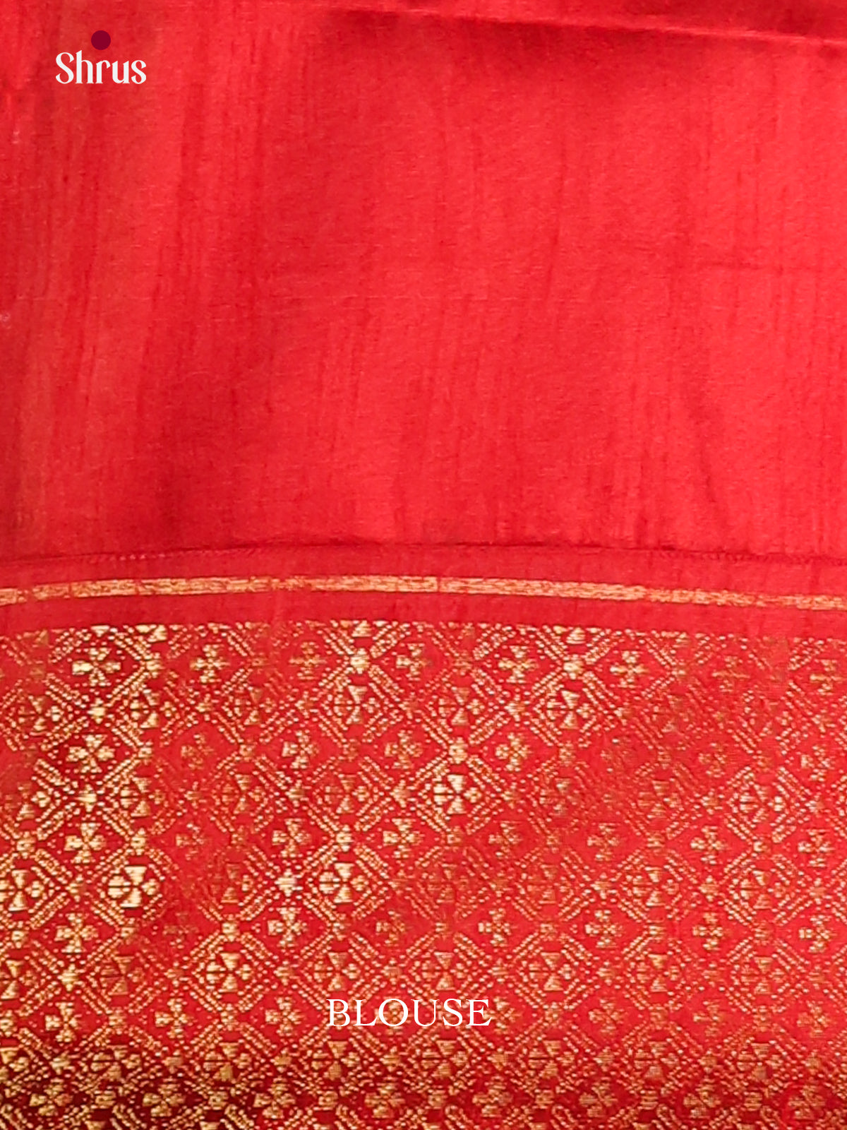 Black & Red - Semi Rawsilk Saree