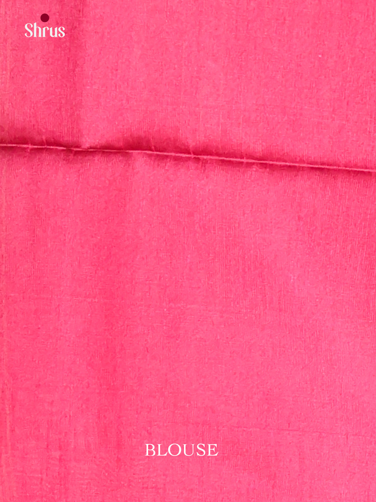 Blue & Pink - Semi Rawsilk Saree