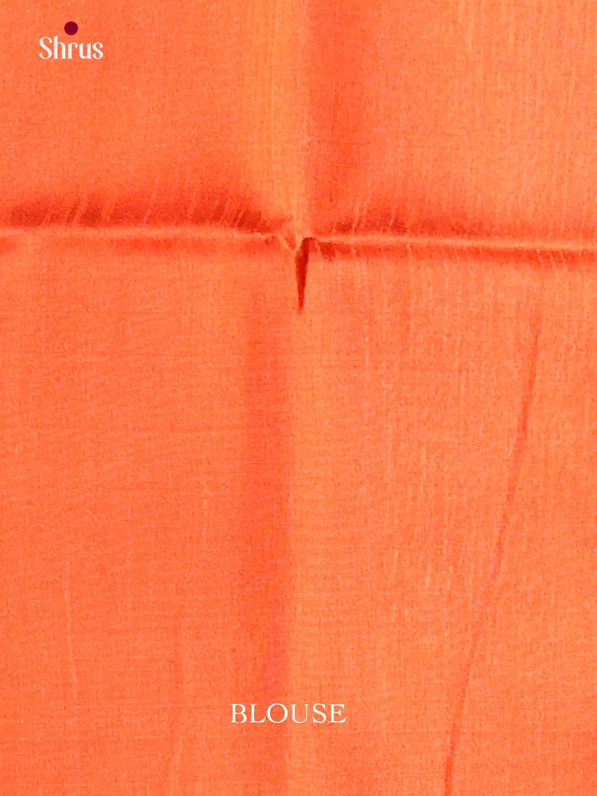 Green & Orange- Semi Rawsilk Saree - Shop on Shrus.com