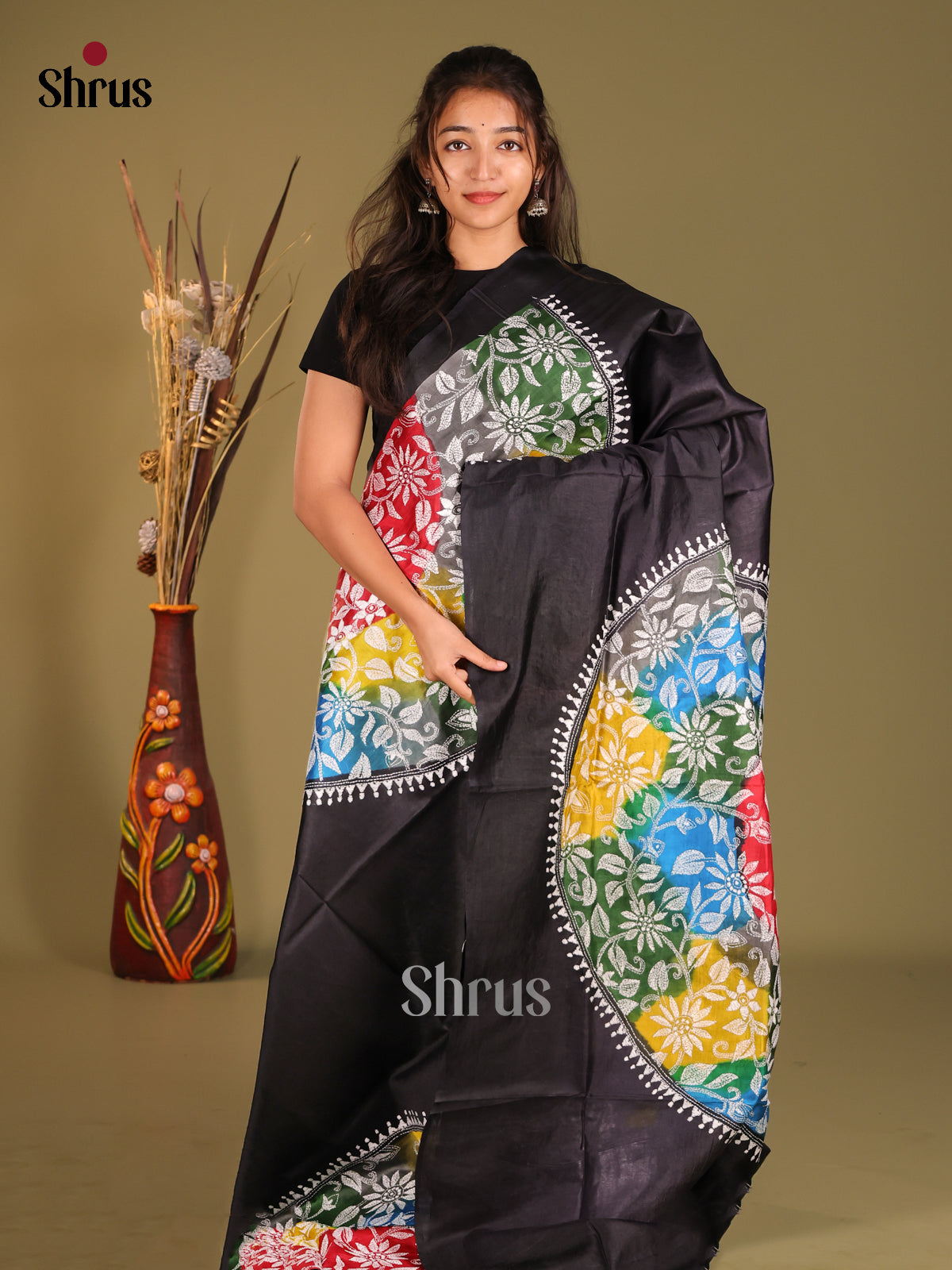DHS11512 - Tussar Saree - Shop on Shrus.com