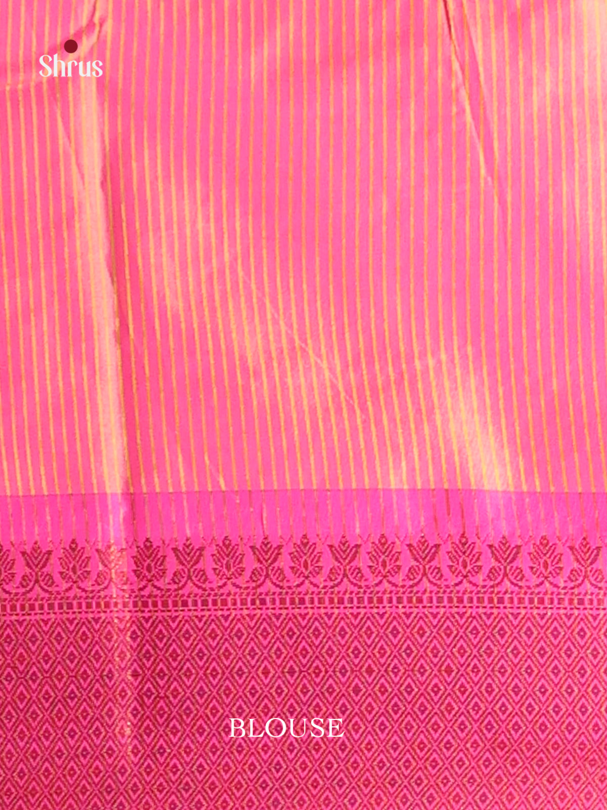 Pink & Orange - Semi Pochampally Saree - Shop on Shrus.com