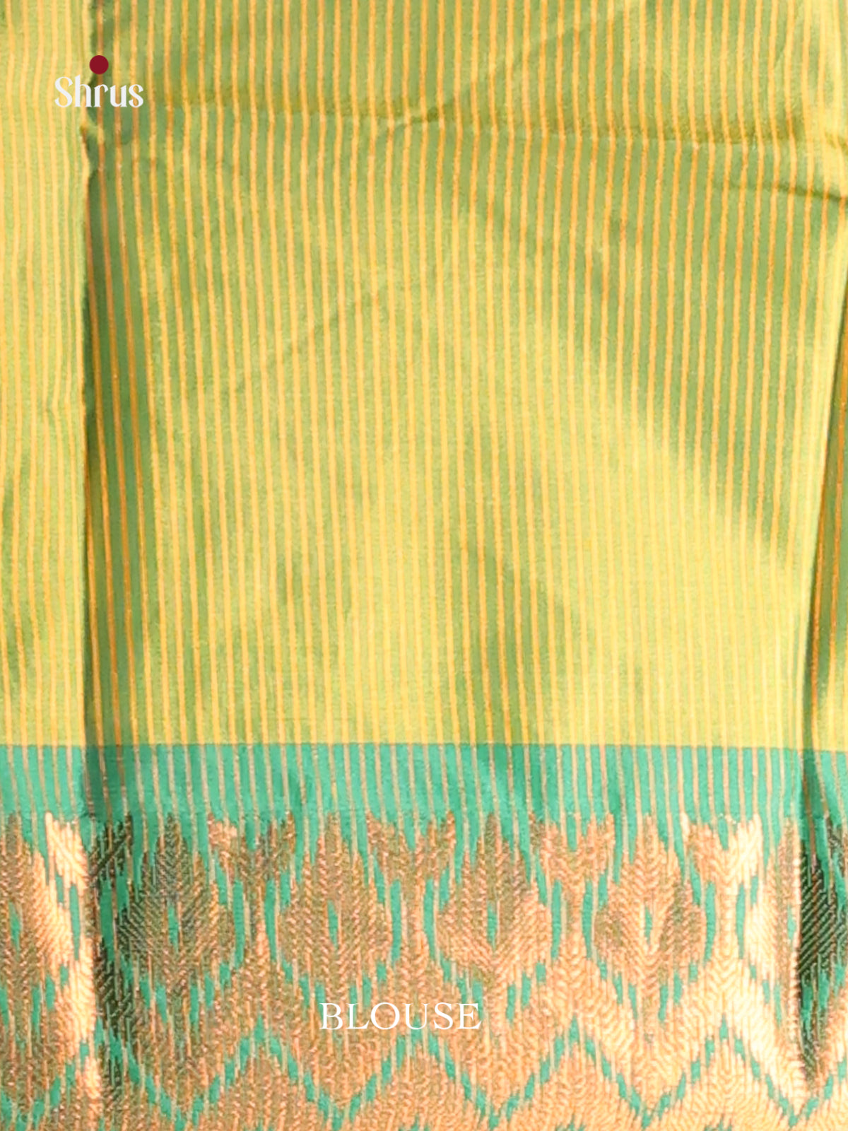 Orange & Green - Semi Pochampally Saree - Shop on Shrus.com