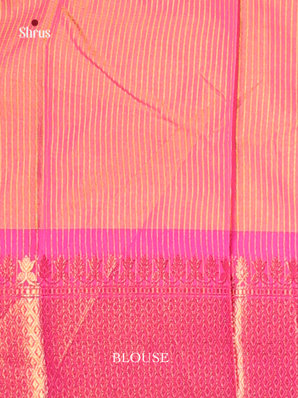 Yellow & Pink- Semi Pochampally Saree - Shop on Shrus.com
