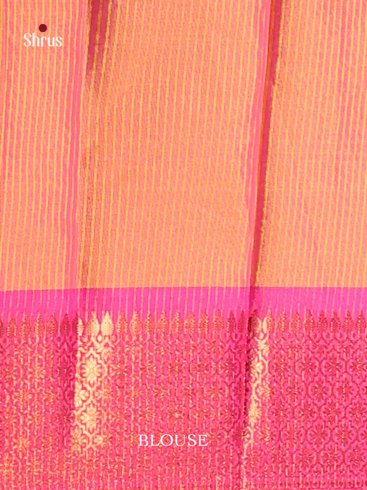 Yellow & Pink - Semi Pochampally Saree - Shop on Shrus.com