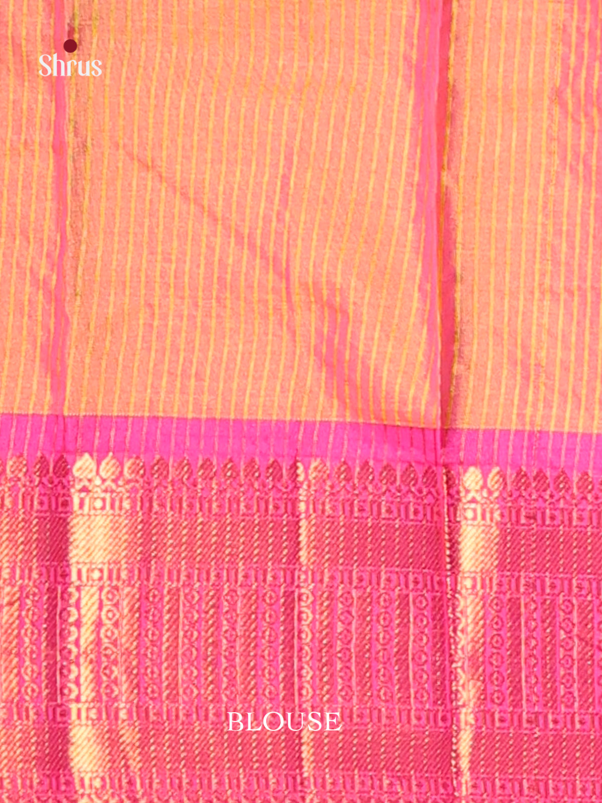 Yellow & Pink - Semi Pochampally Saree - Shop on Shrus.com