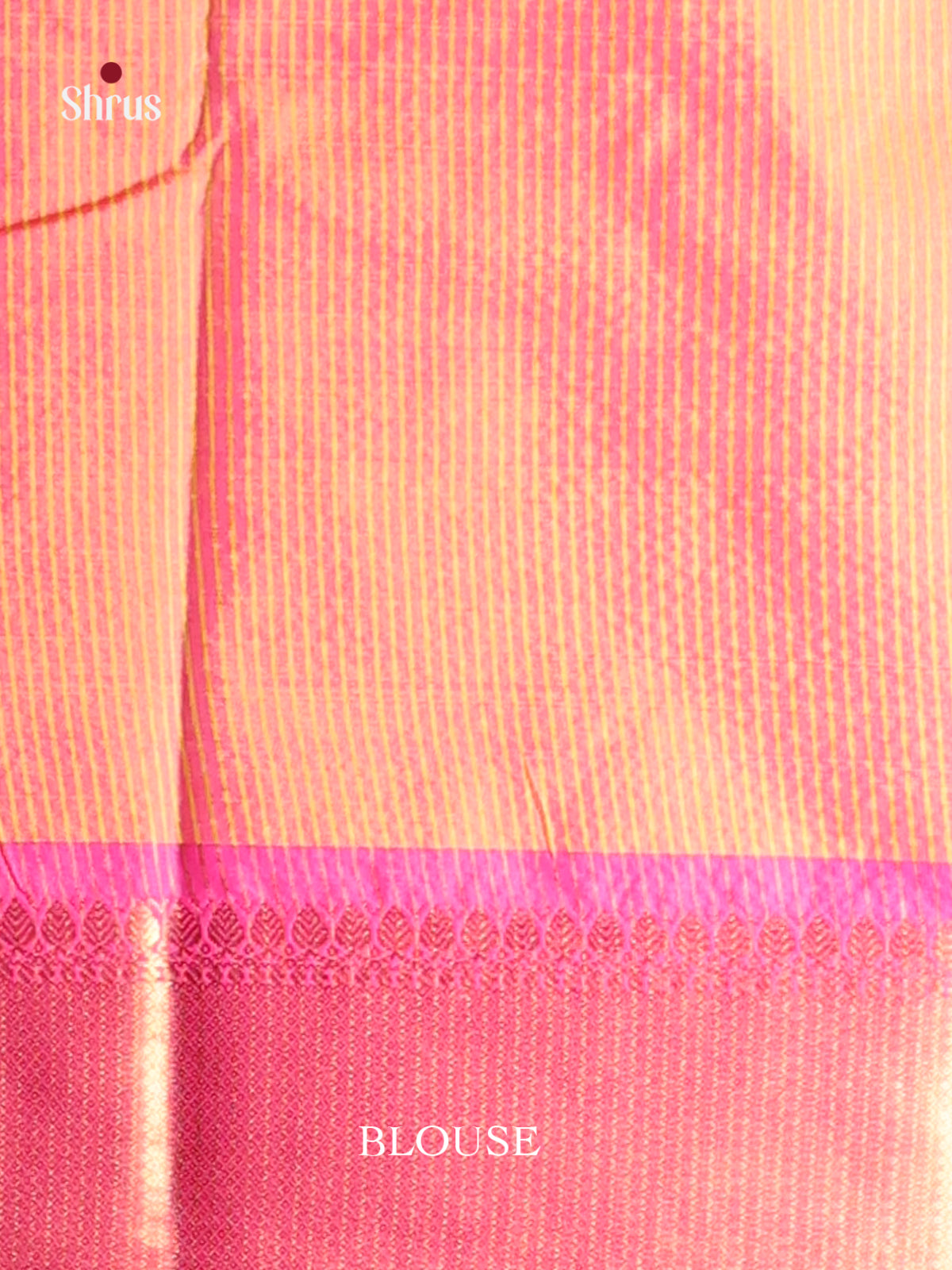 Yellow & Pink - Semi Pochampally Saree - Shop on Shrus.com