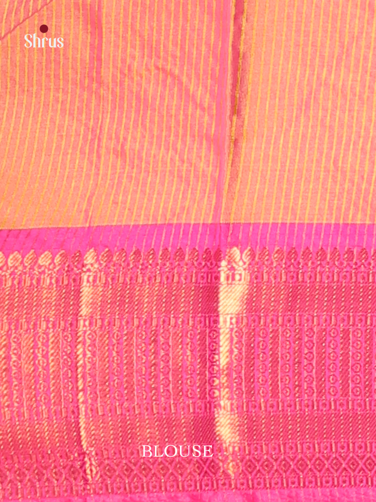 Yellow & Pink - Semi Pochampally Saree - Shop on Shrus.com