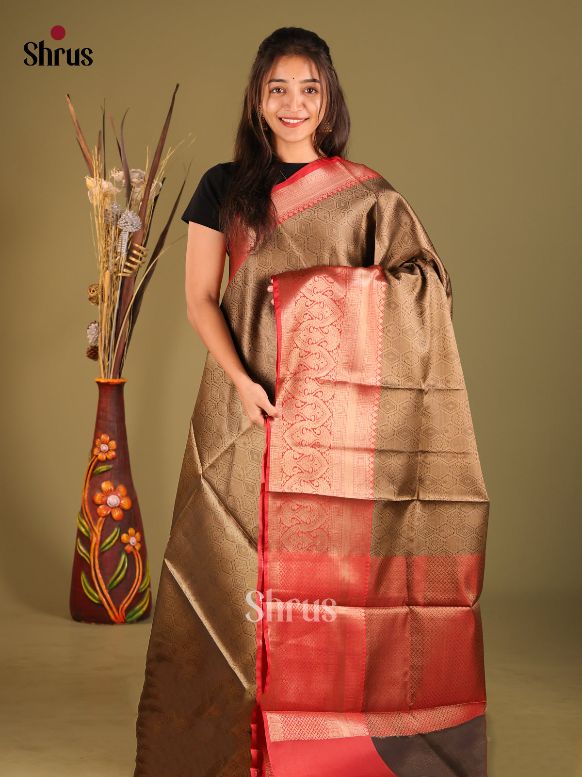 DHS11632 - Tanchoi Saree