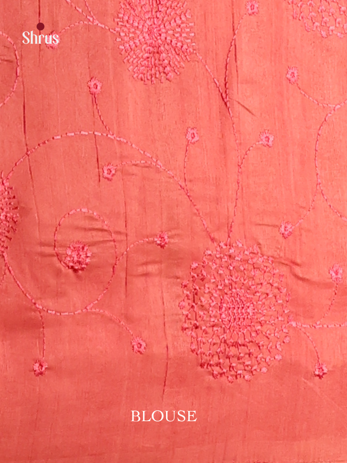 Brick Red - Semi Rawsilk Saree