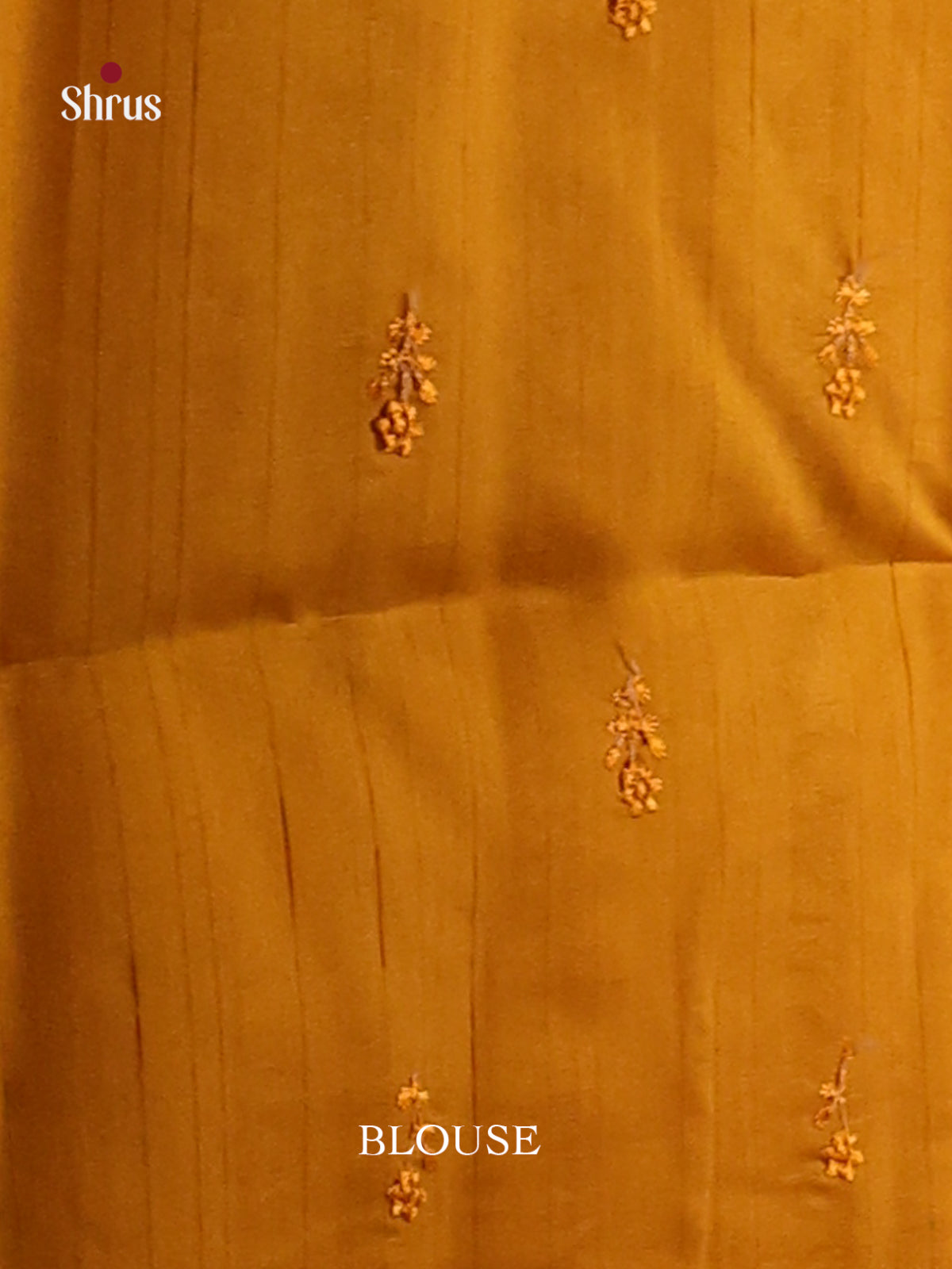 Mustard - Semi Rawsilk Saree - Shop on Shrus.com