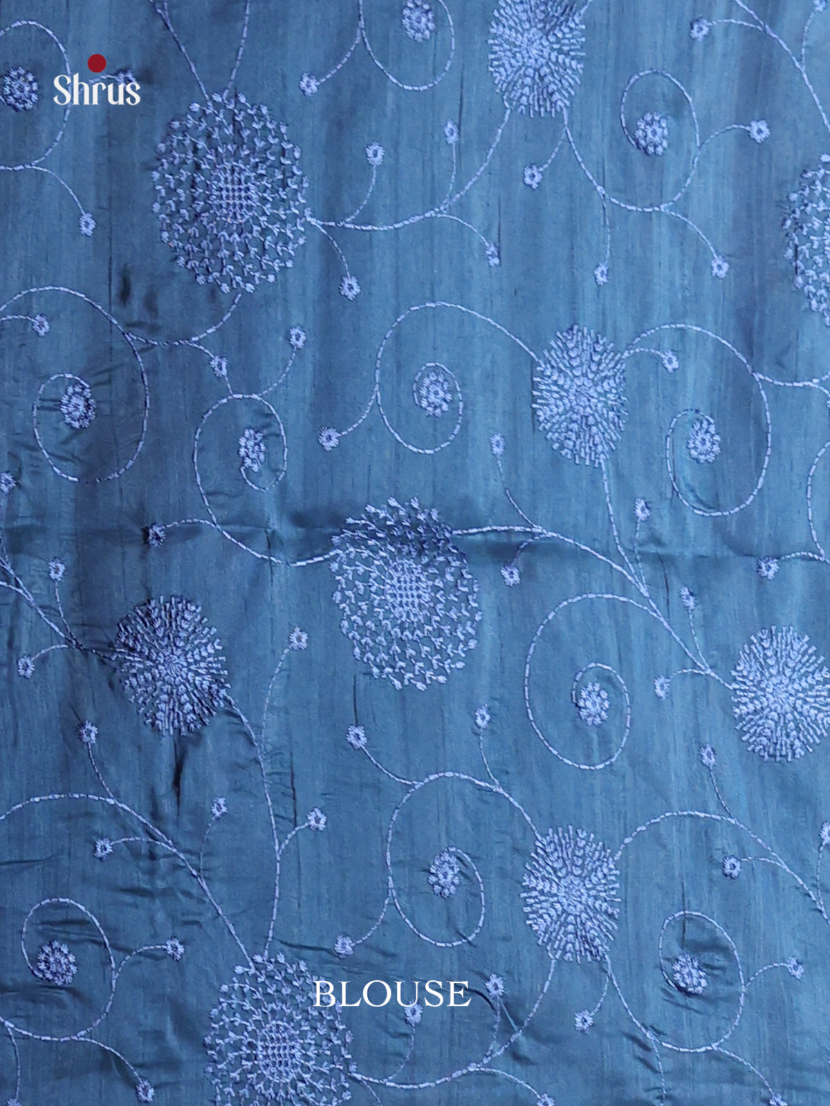 Blue - Semi Rawsilk Saree