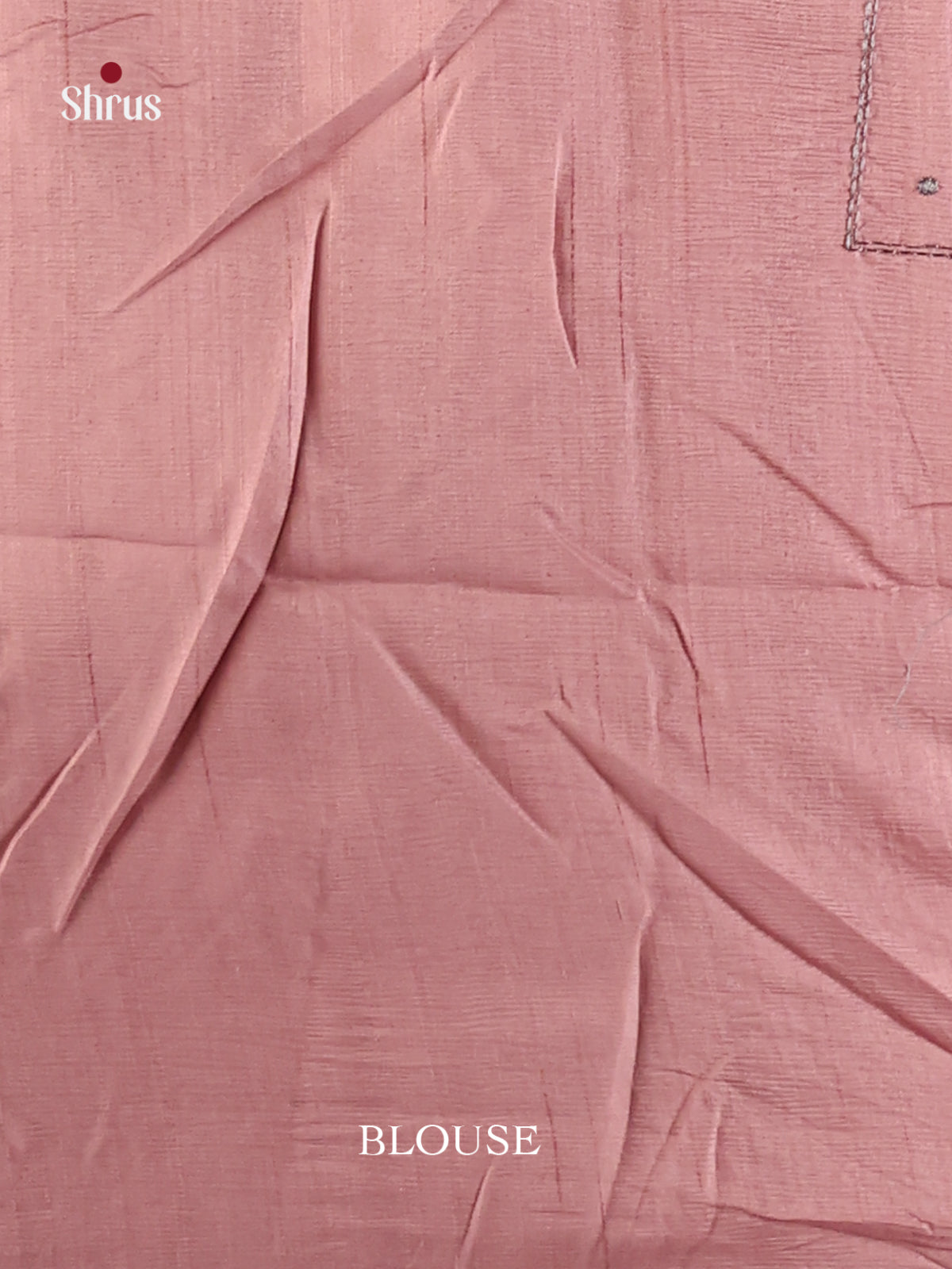 Dusty Pink - Semi Rawsilk Saree - Shop on Shrus.com