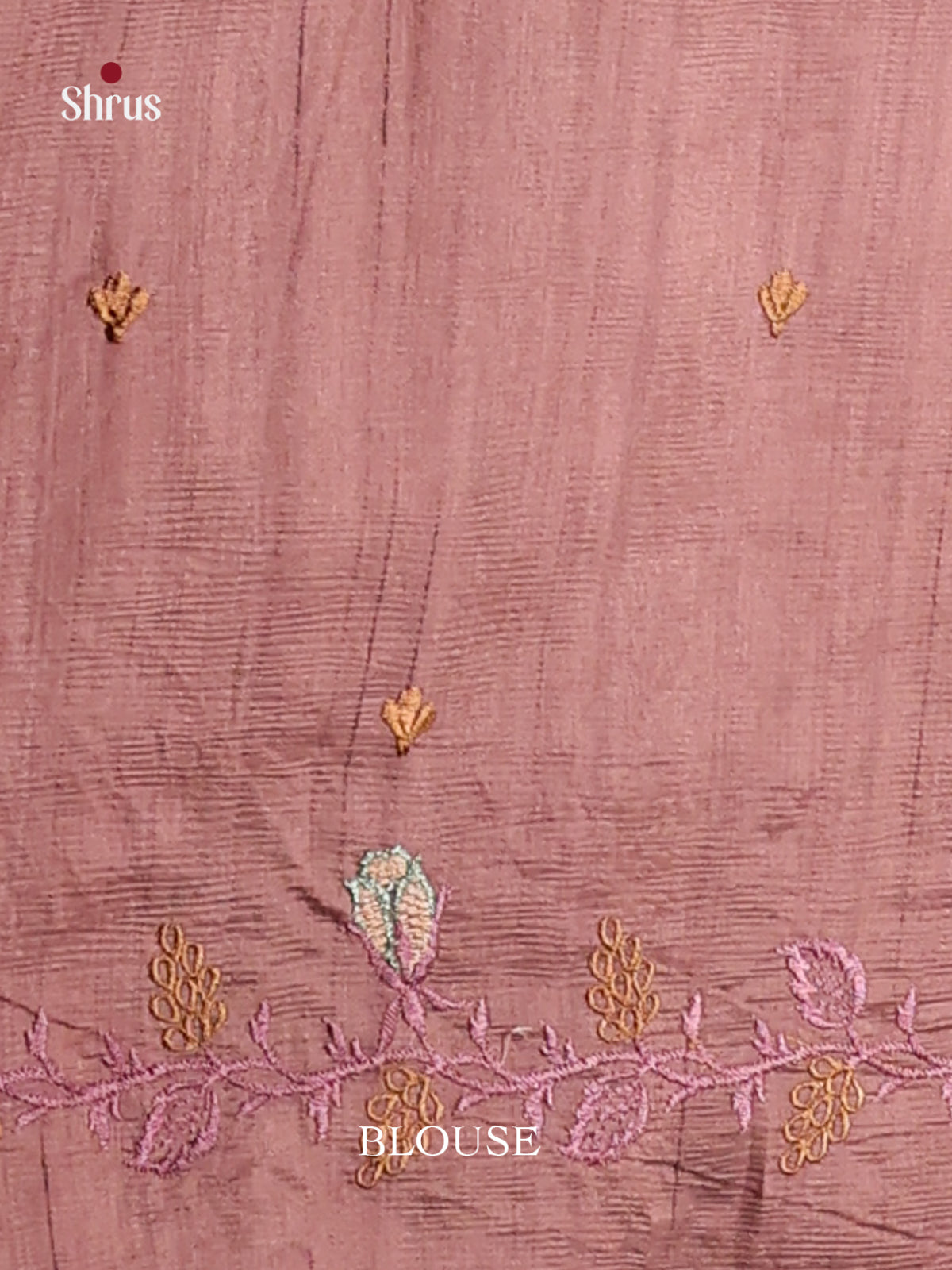 brown- Semi Rawsilk Saree