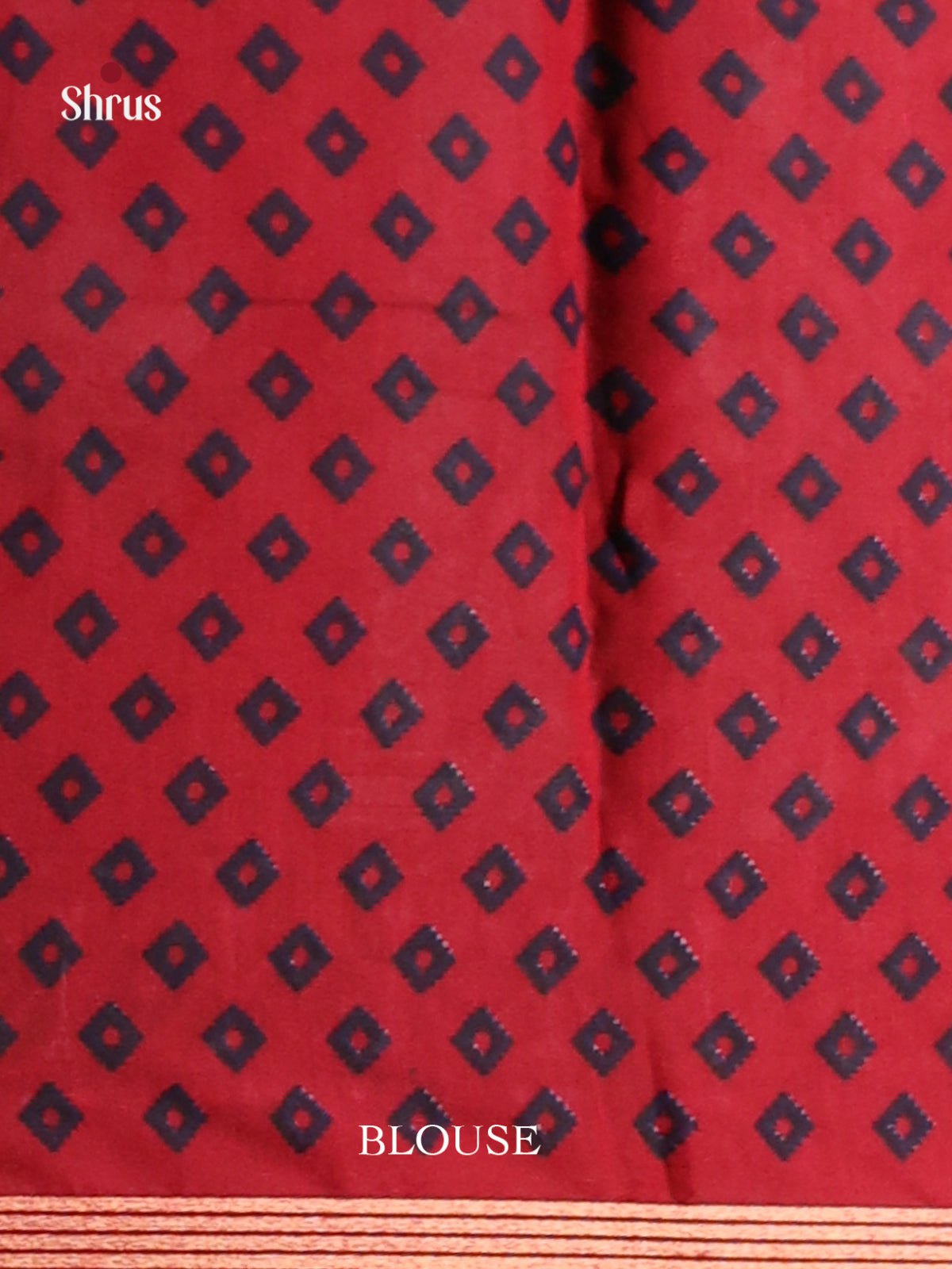 Blue & Red - Art Modal Saree