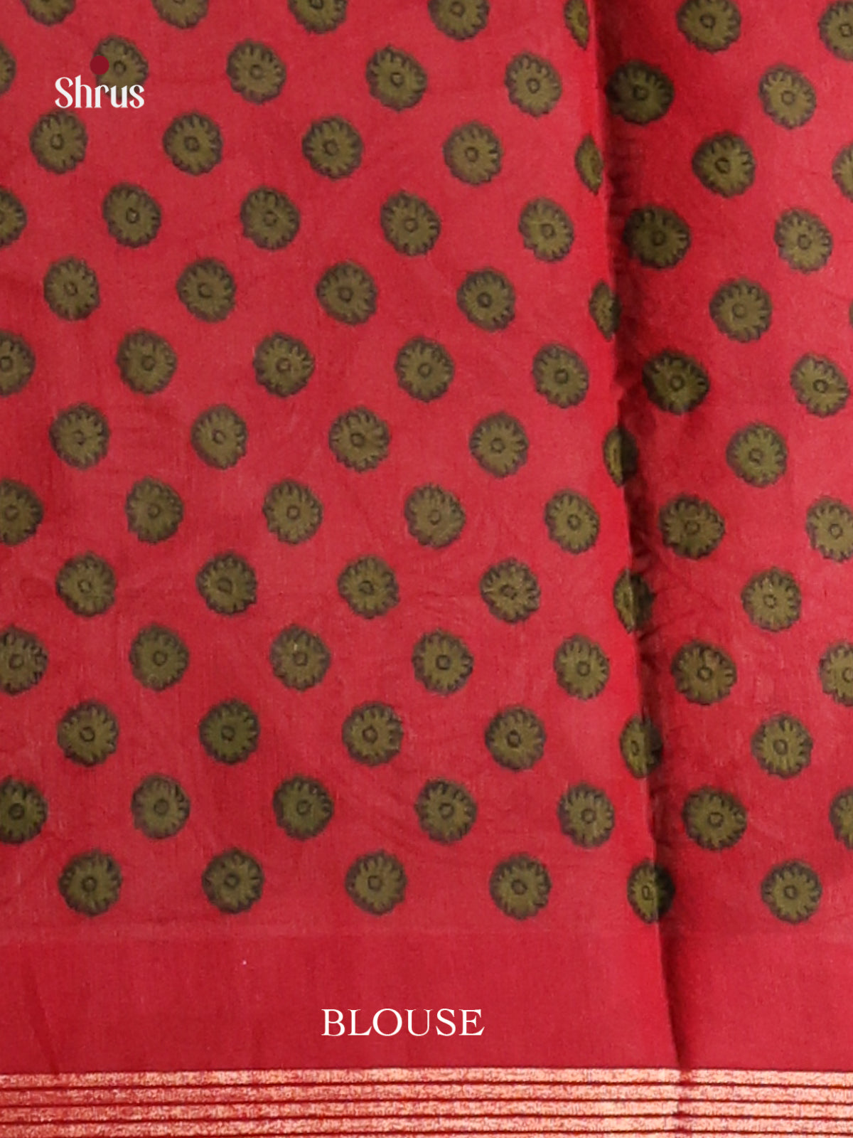 Green & Red - Art Modal Saree - Shop on Shrus.com