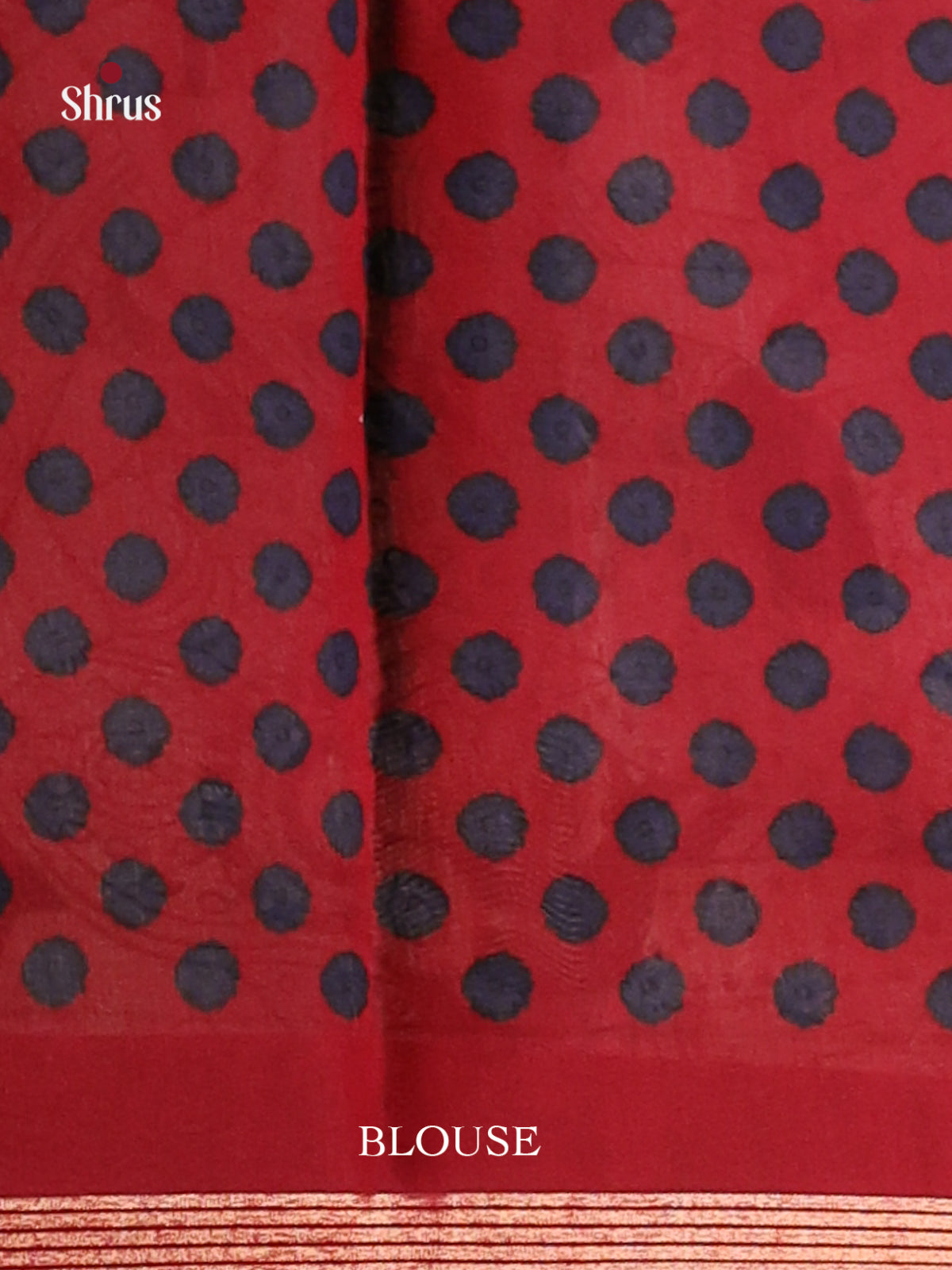 Blue & Red- Art Modal Saree