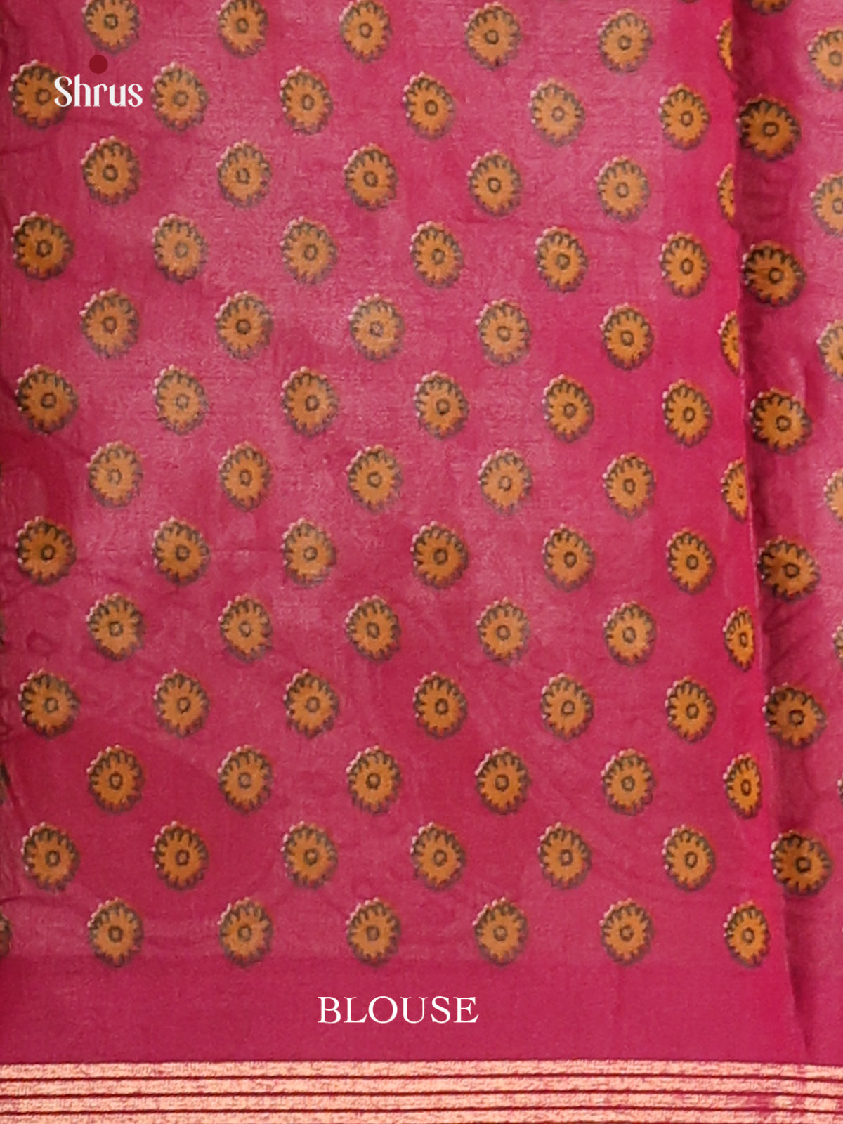 Dark Mustard & maroon- Art Modal Saree