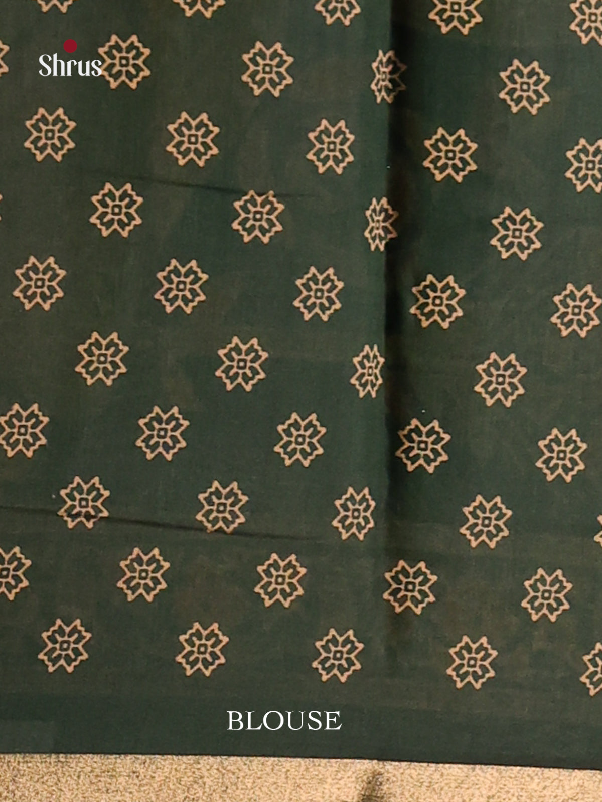 Mehandi & Green- Art Modal Saree - Shop on Shrus.com