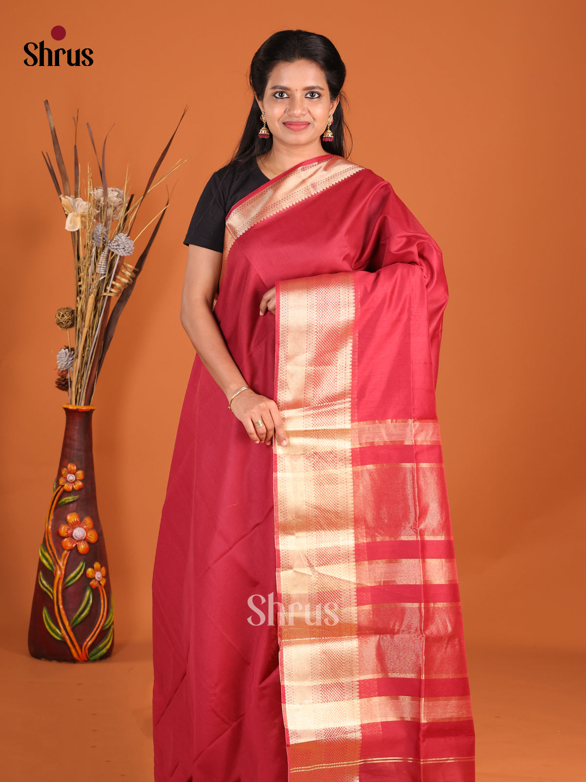 DHS11950 - Art Maheshwari Saree - Shop on Shrus.com