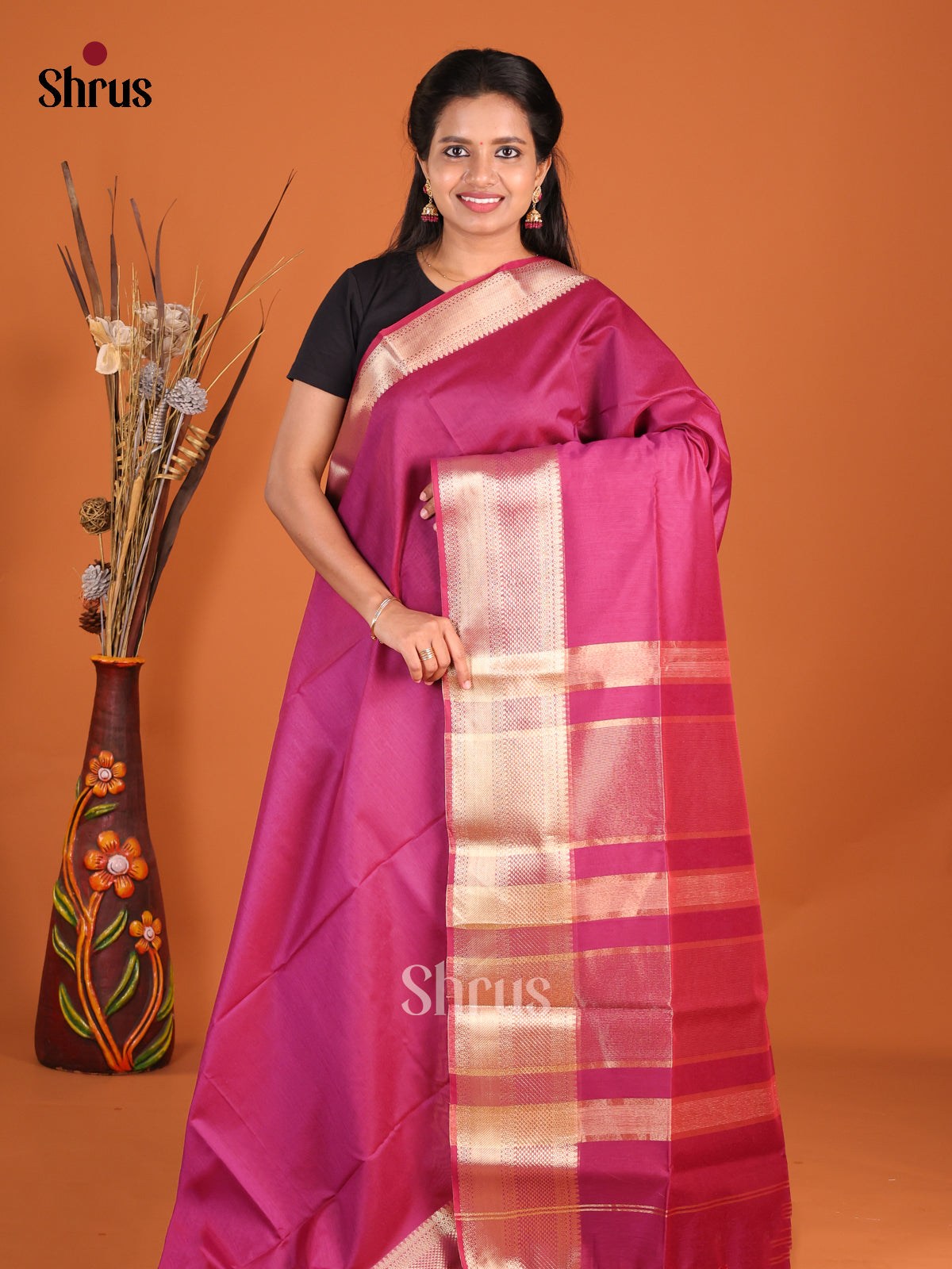 DHS11951 - Art Maheshwari Saree - Shop on Shrus.com