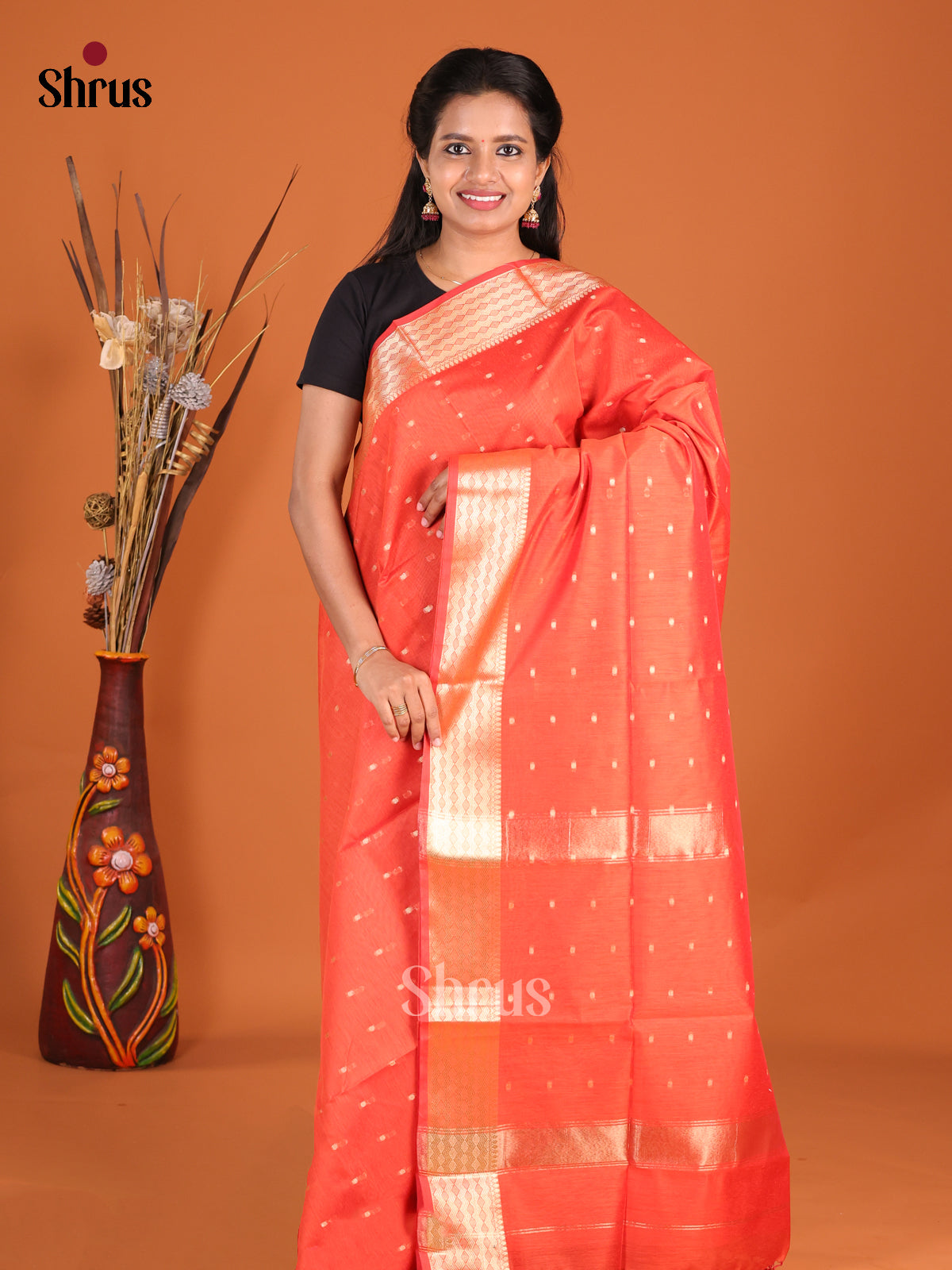 DHS11962 - Art Maheshwari Saree - Shop on Shrus.com