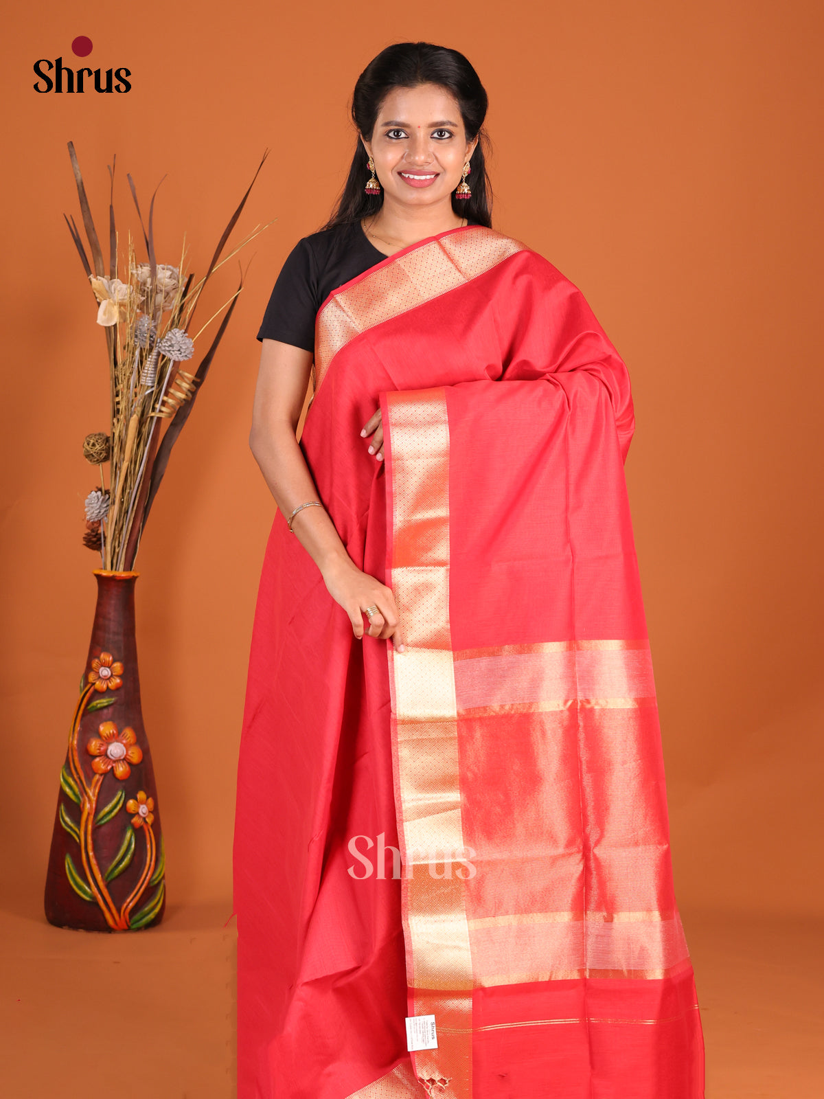Red - Art Maheshwari Saree