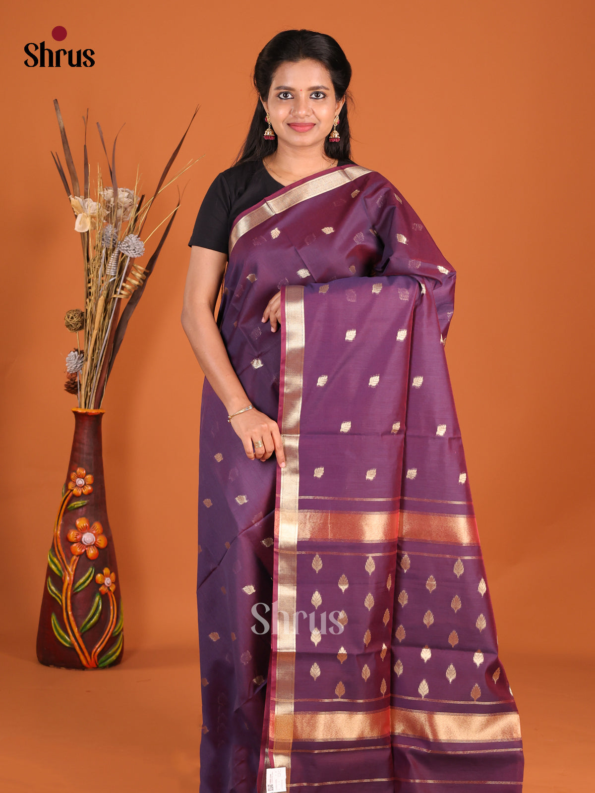 DHS11979 - Art Maheshwari Saree - Shop on Shrus.com