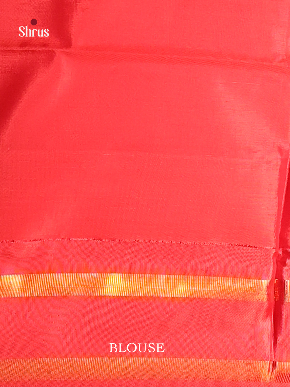 Blue & Red- Banana Pith Saree