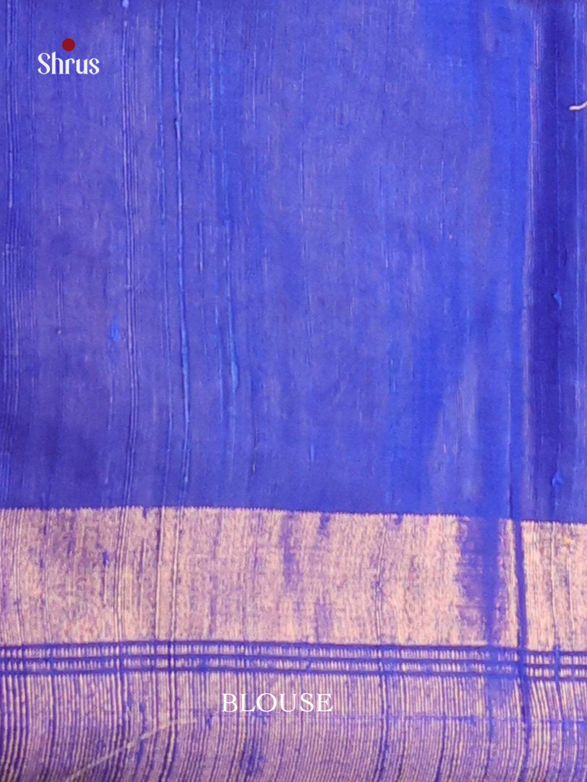 Pink & Blue - Raw Silk Saree