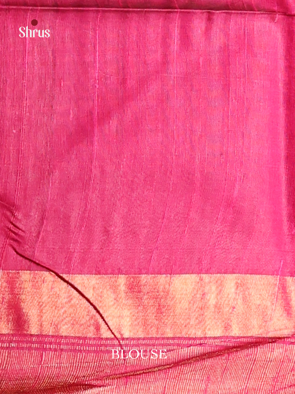 Blue & Maroon Raw Silk Saree with contrast zari border