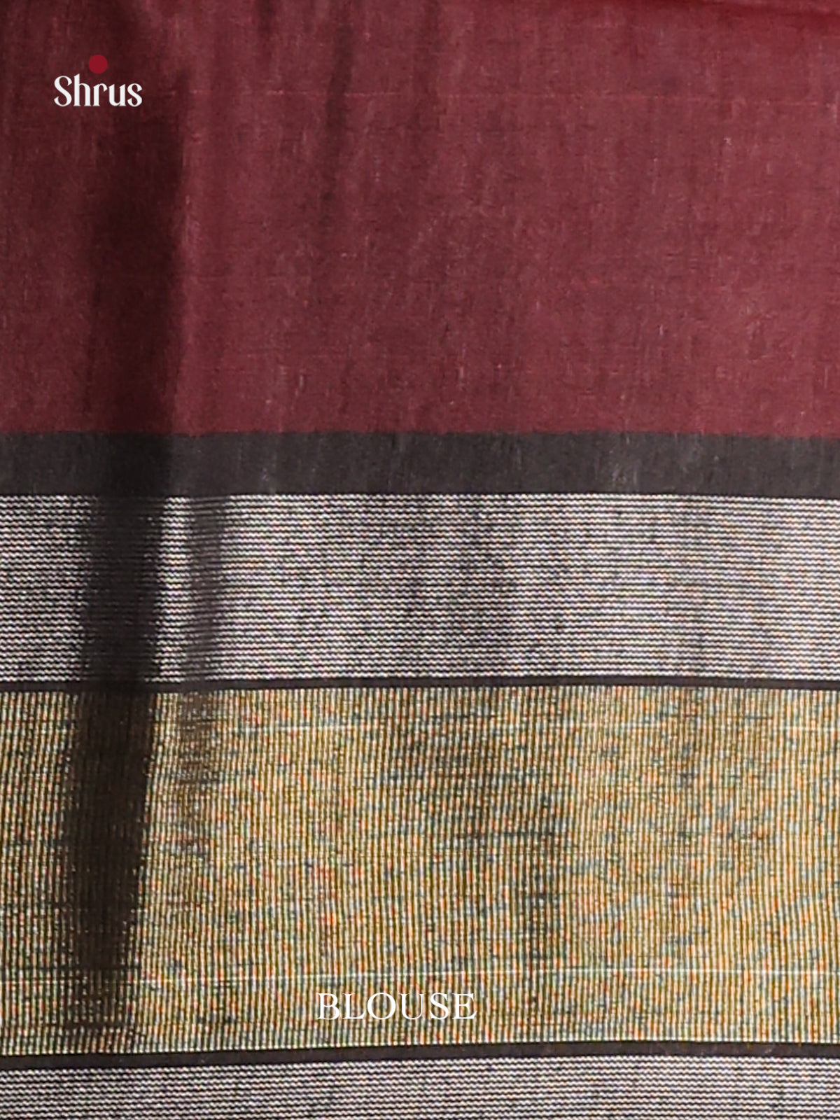 Pink & Brown- Raw Silk Saree