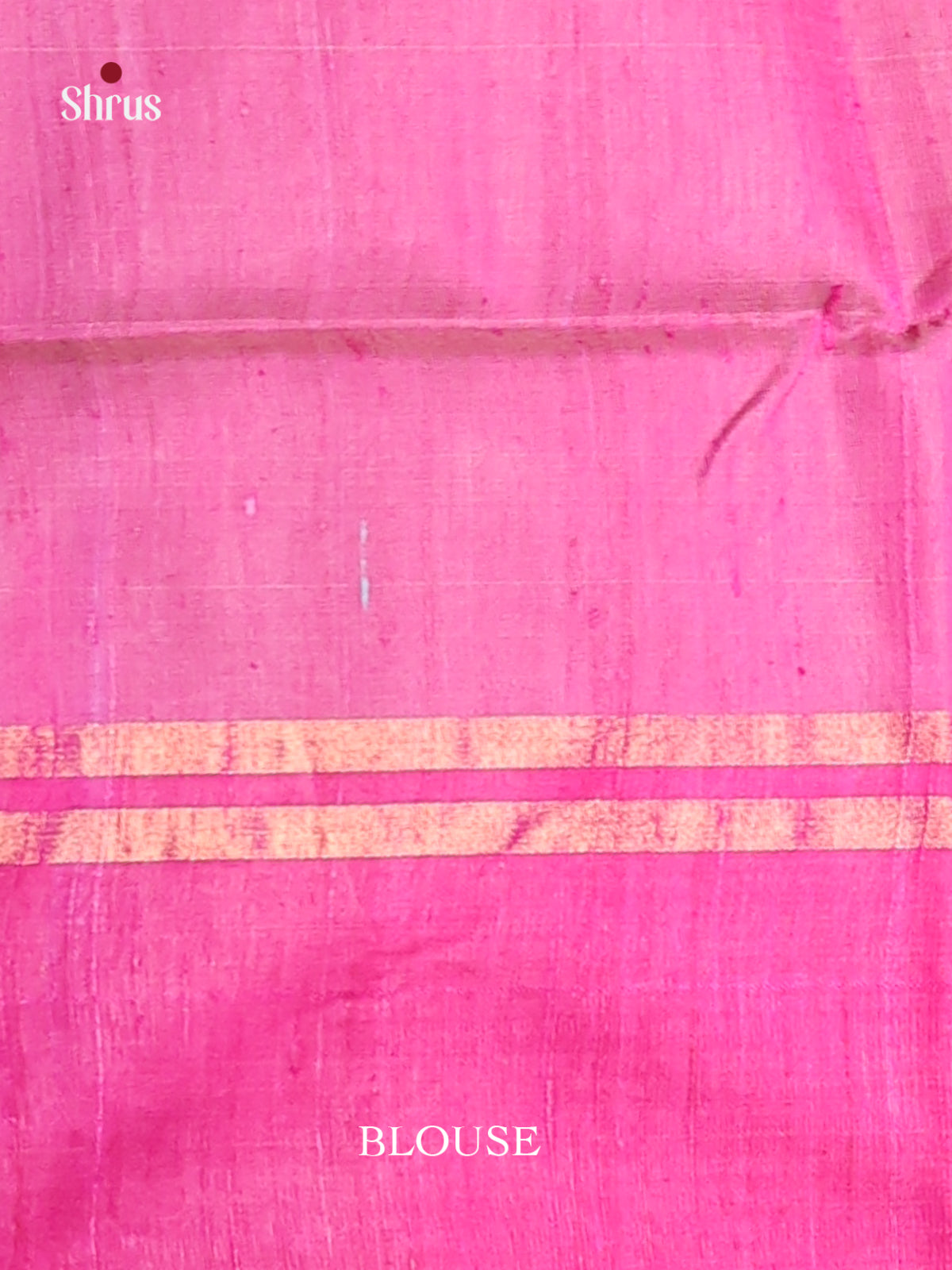 Pastel Blue & Pink - Raw Silk Saree - Shop on Shrus.com