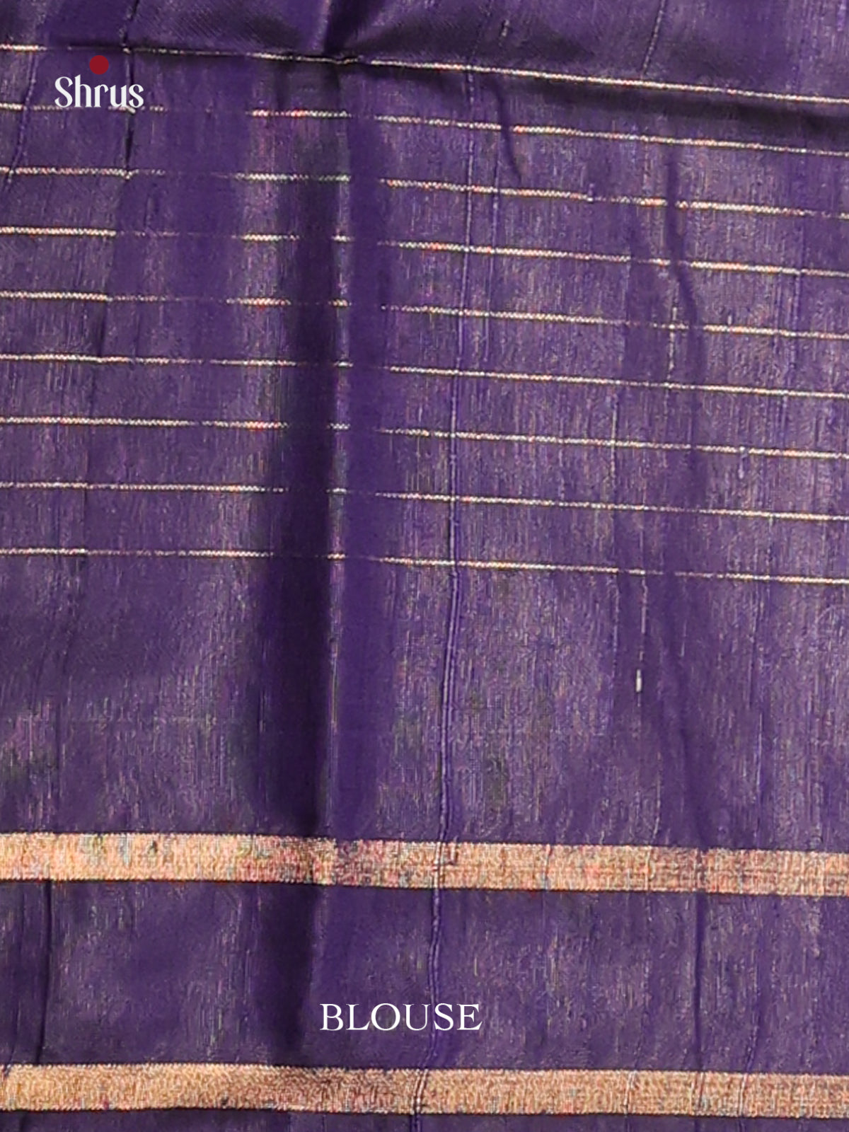Pink & Blue Raw Silk Sareewith zari checks - Shop on Shrus.com