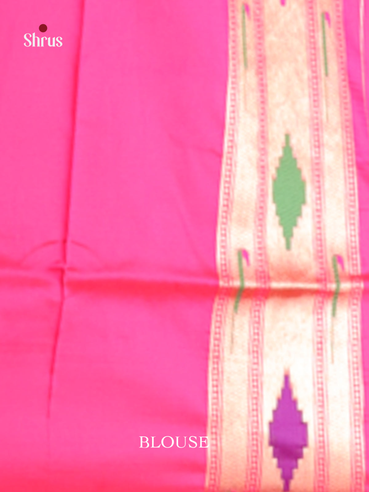 DHS12217 - Semi Paithani Saree - Shop on Shrus.com