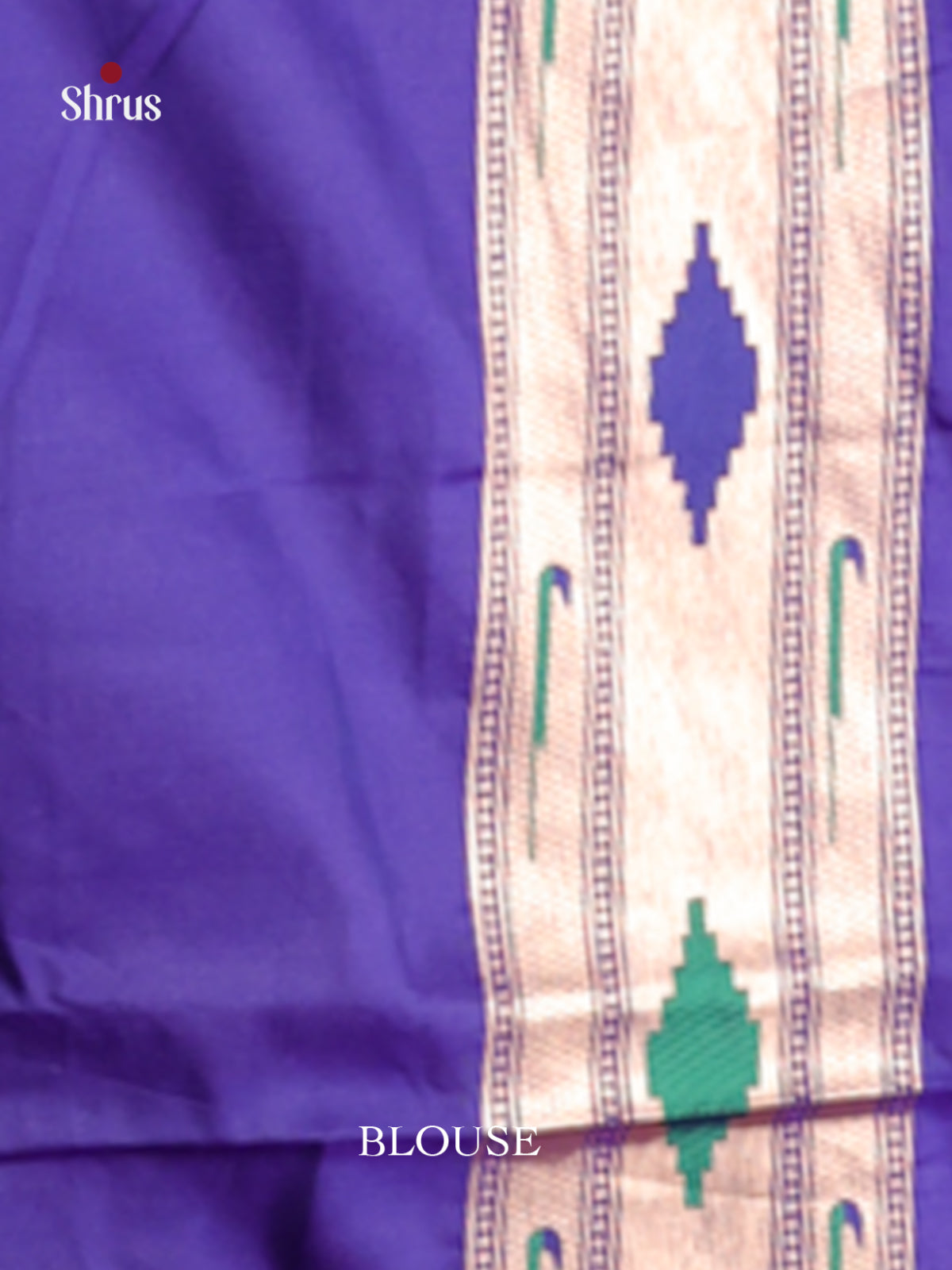 DHS12221 - Semi Paithani Saree - Shop on Shrus.com