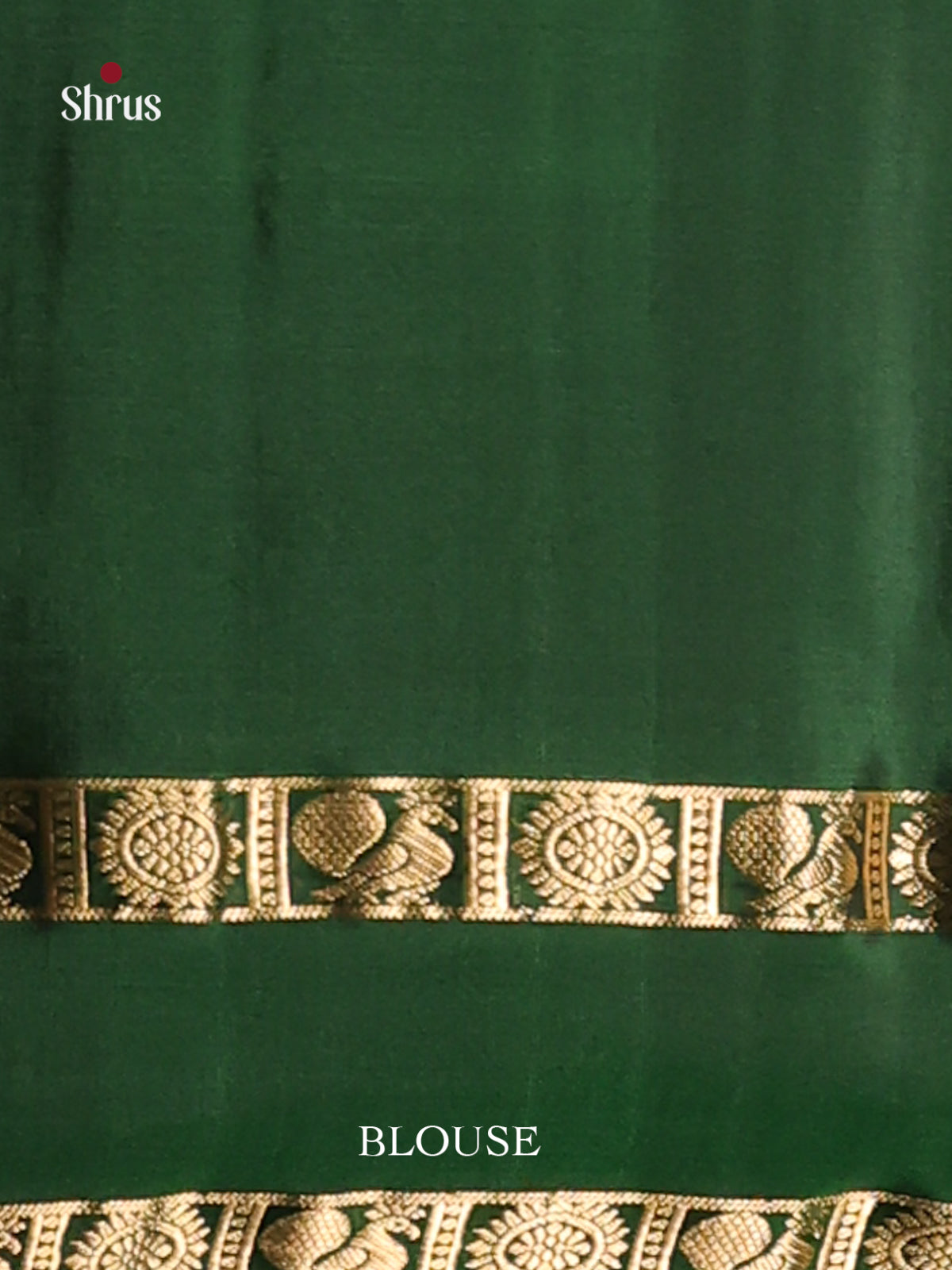 Pink & Green Soft Silk Saree with rettaipet gold zari border - Shop on Shrus.com