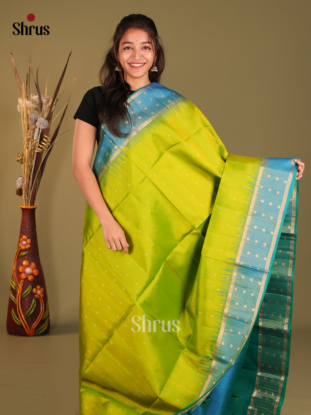 DHS12256-Soft Silk Saree - Shop on Shrus.com