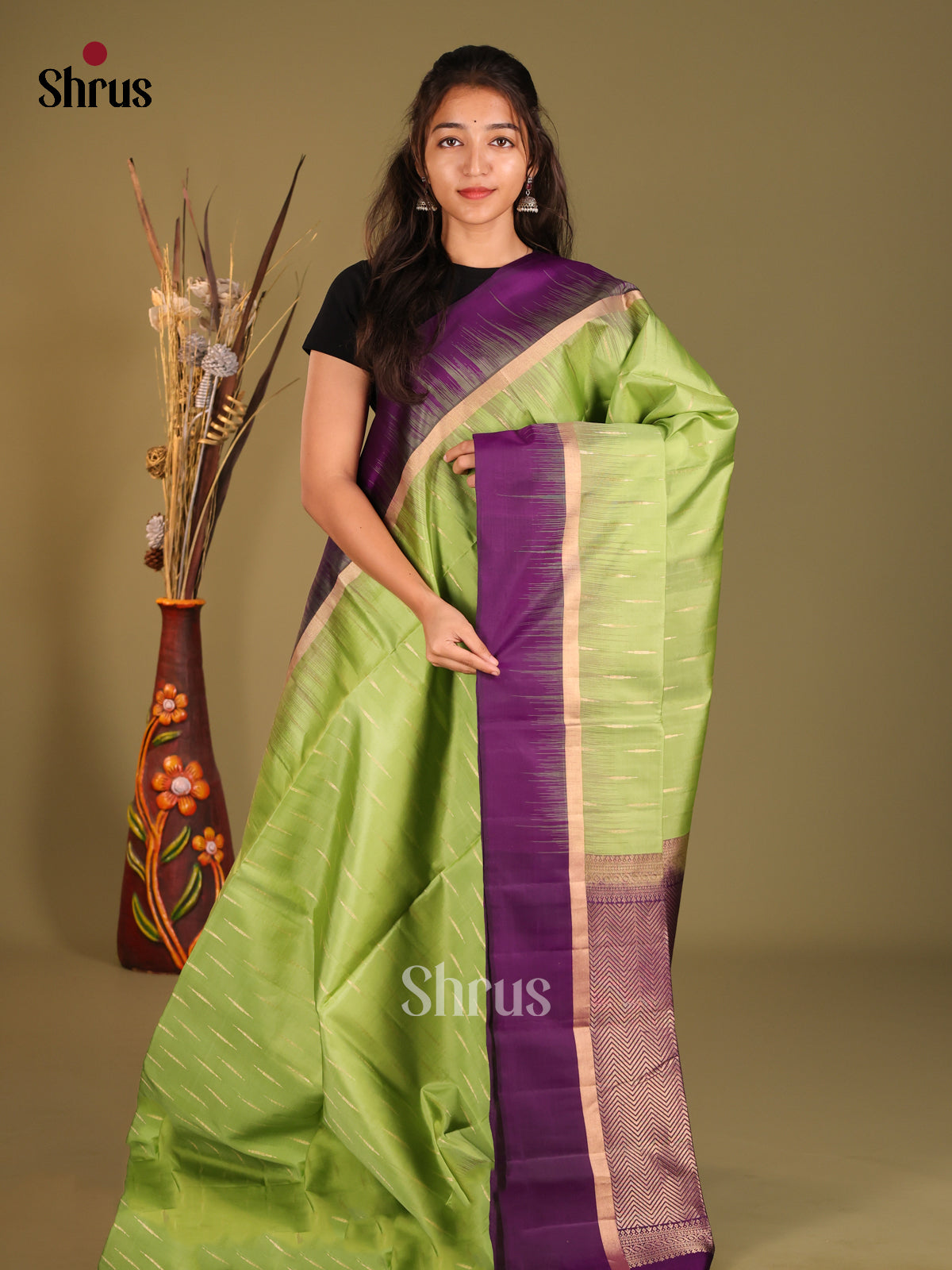 DHS12260-Soft Silk Saree - Shop on Shrus.com