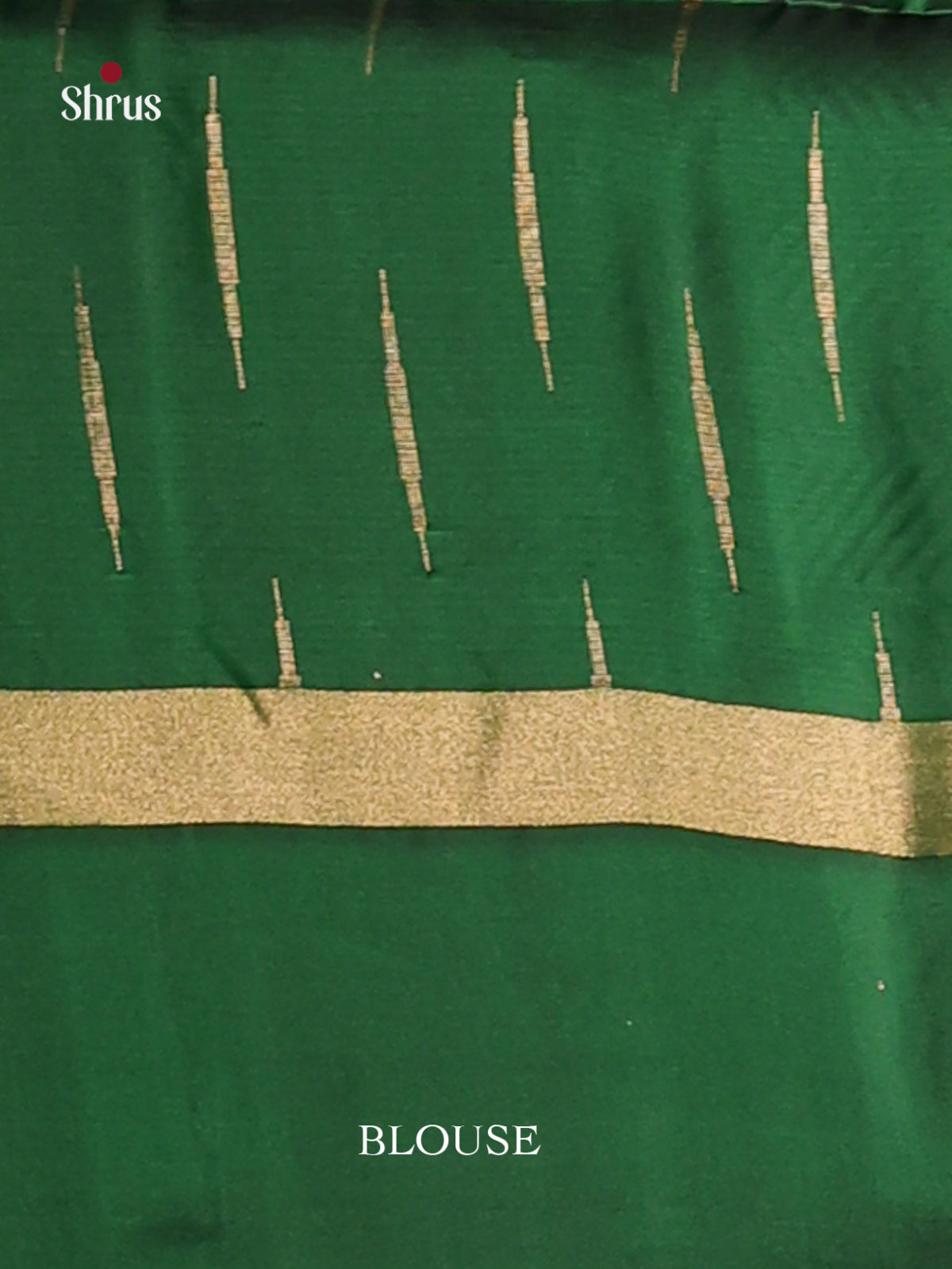 Pink & Green Soft Silk Saree with zari stripes buttas - Shop on Shrus.com