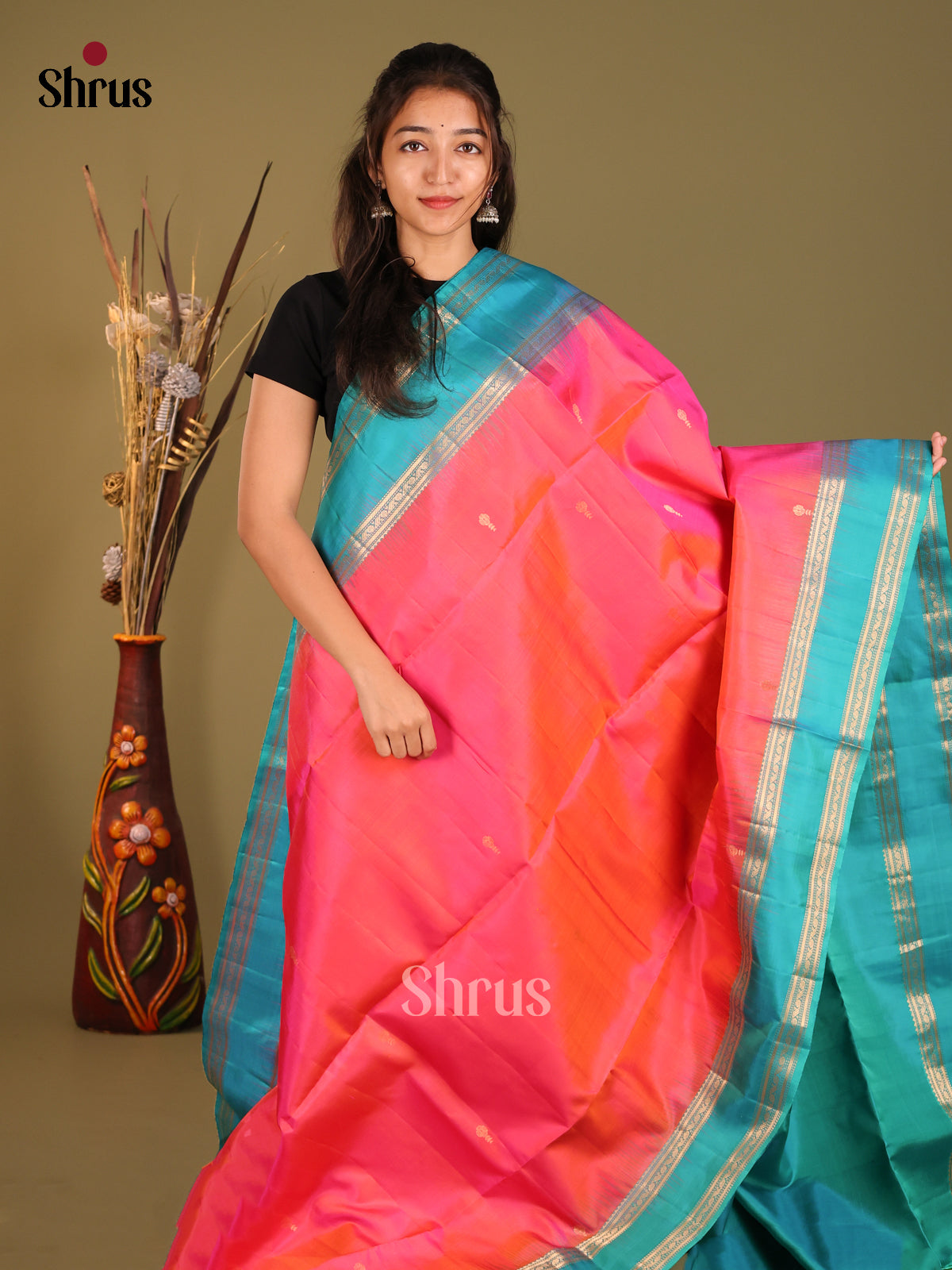 DHS12267-Soft Silk Saree - Shop on Shrus.com