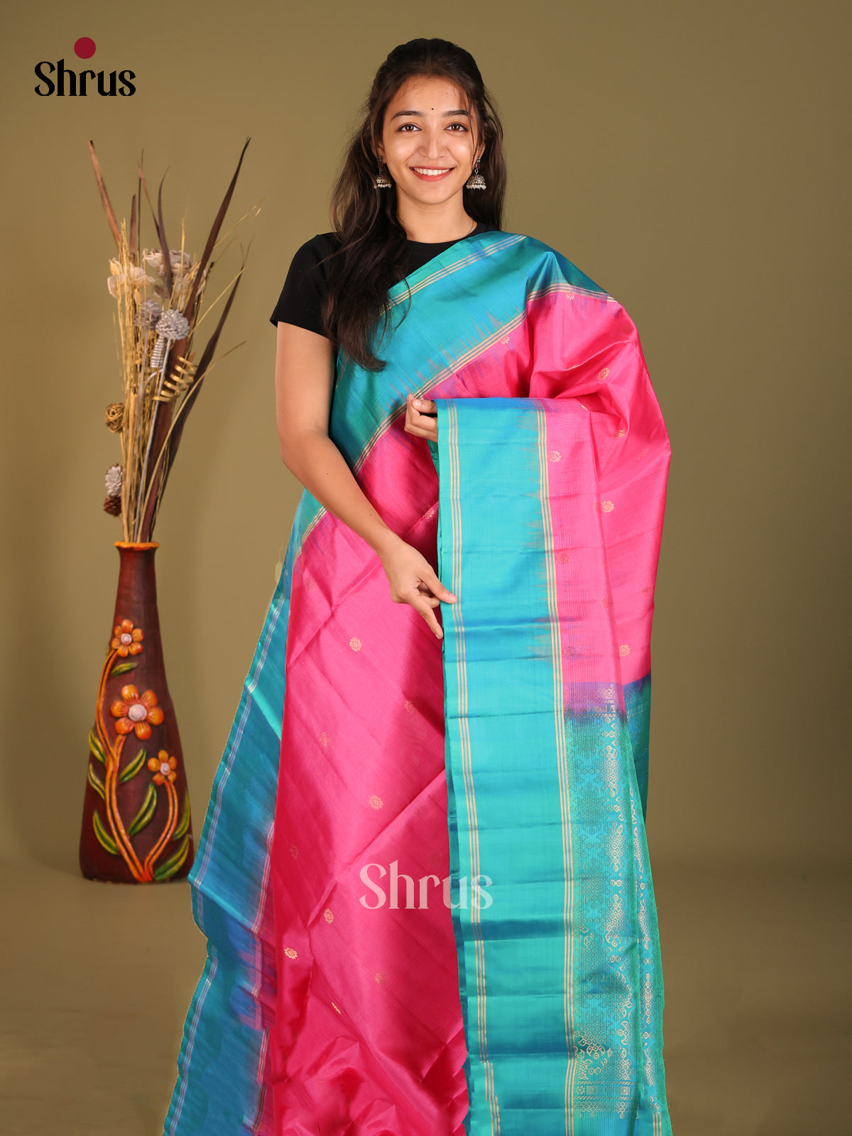 DHS12271-Soft Silk Saree - Shop on Shrus.com