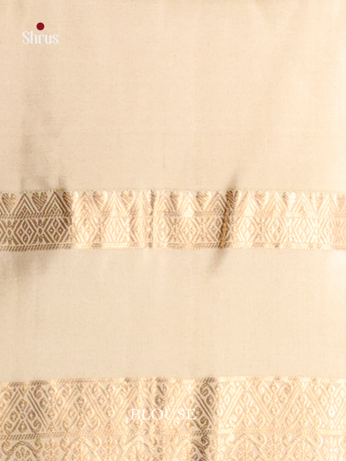 Pink & Cream Soft Silk Saree with contrast rettaipet zari border - Shop on Shrus.com