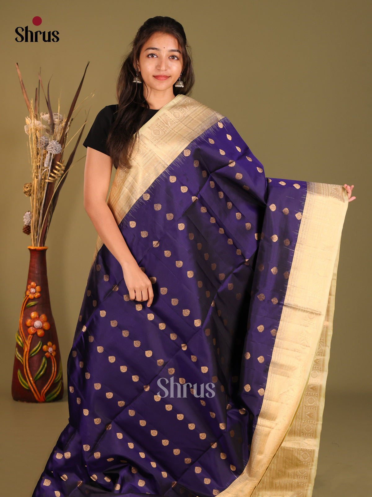 DHS12277-Soft Silk Saree - Shop on Shrus.com