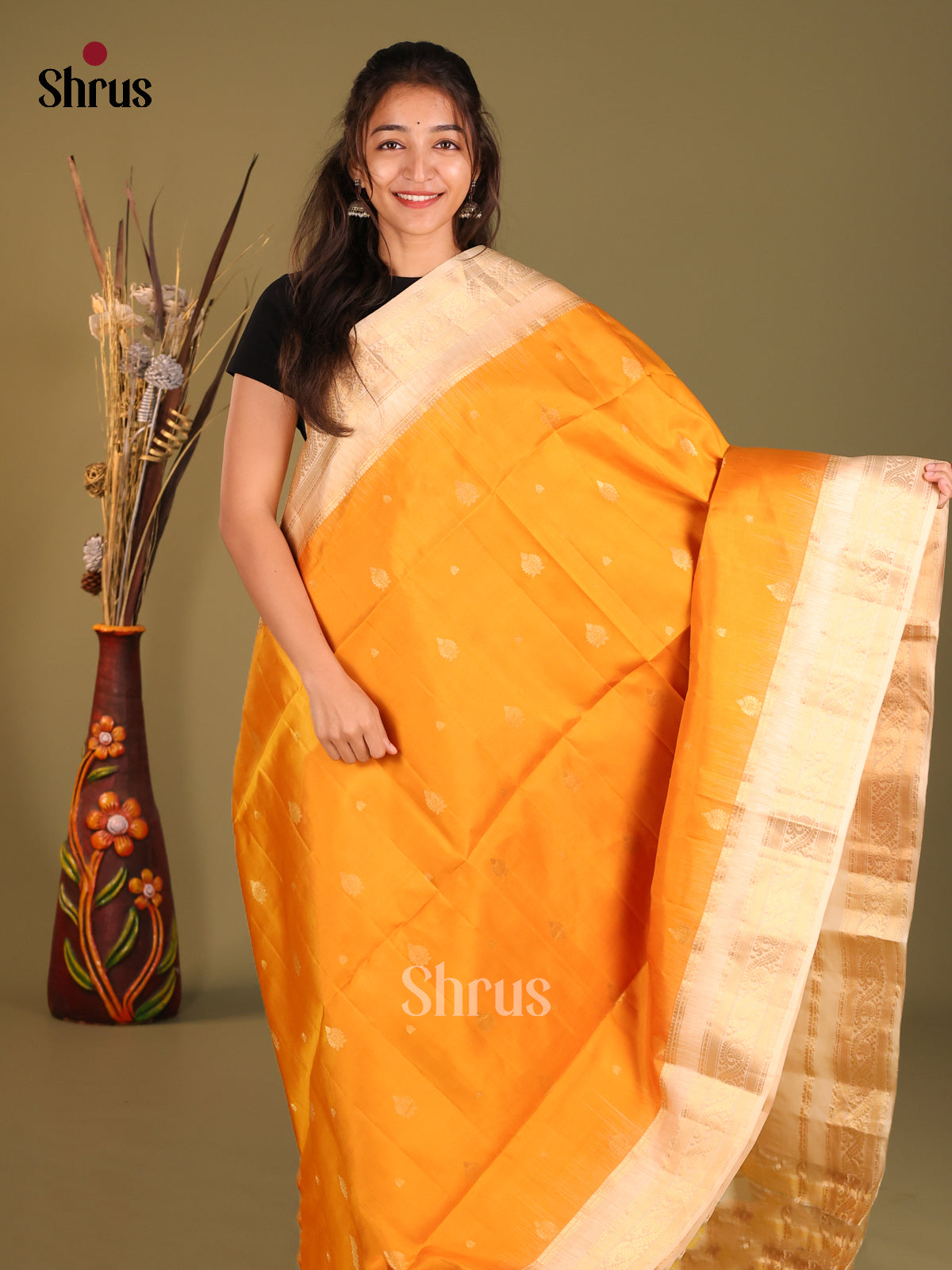 DHS12278-Soft Silk Saree - Shop on Shrus.com