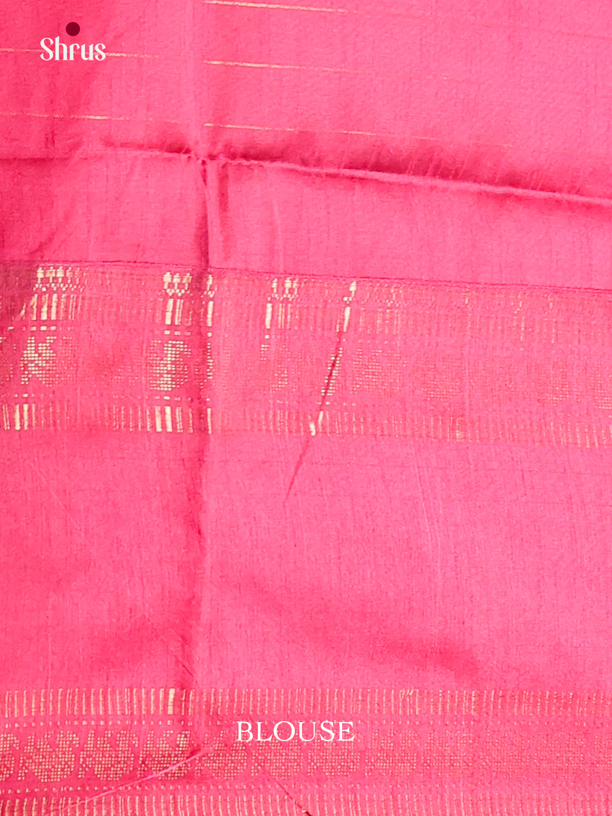 Grey & Pink - Semi Rawsilk Saree