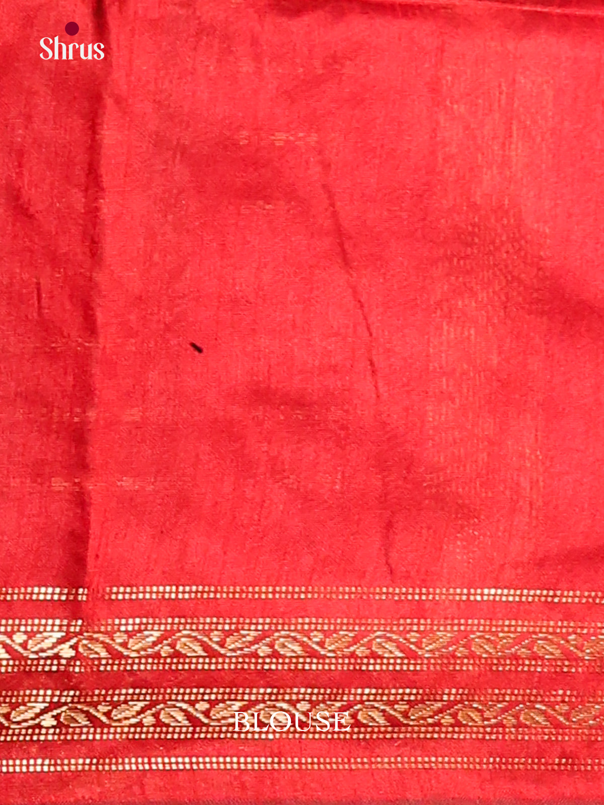 Green & Red- Semi Rawsilk Saree - Shop on Shrus.com